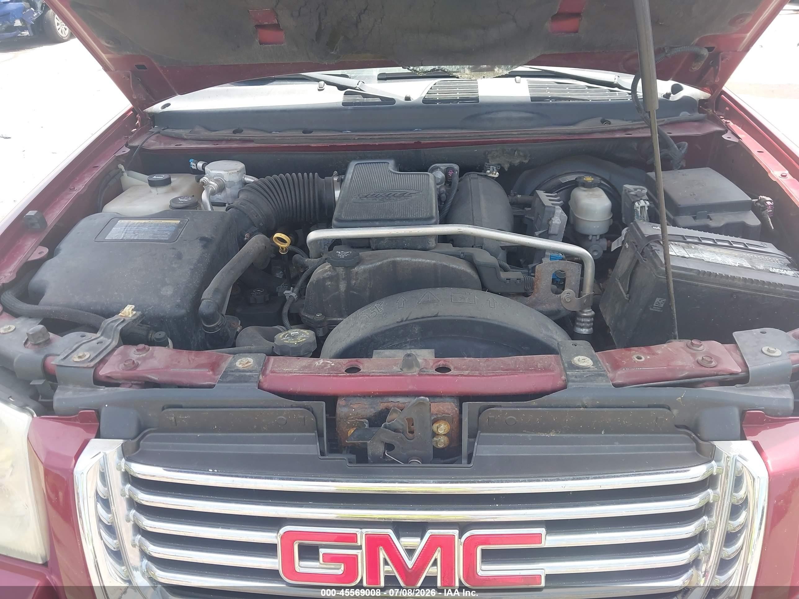 2007 Gmc Envoy Sle Commercial Burgundy vin: 1GKDT13S372159139