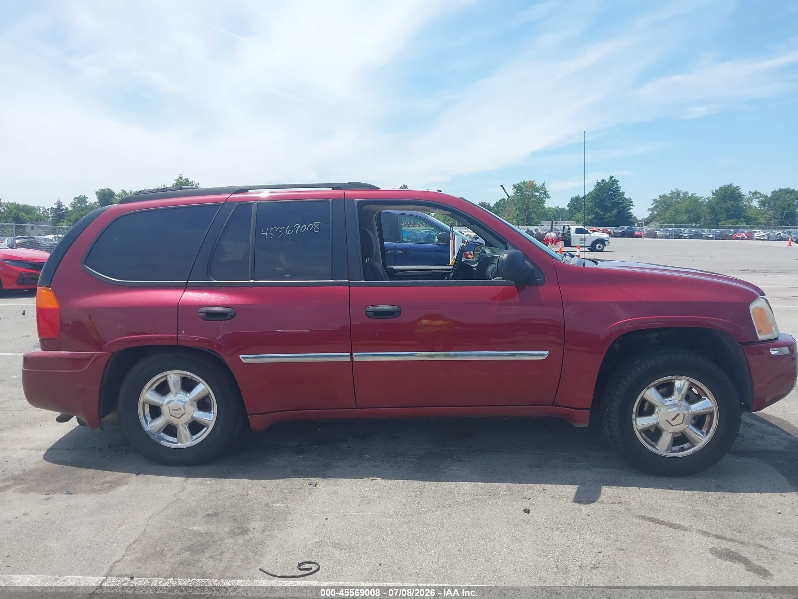 2007 Gmc Envoy Sle Commercial Burgundy vin: 1GKDT13S372159139