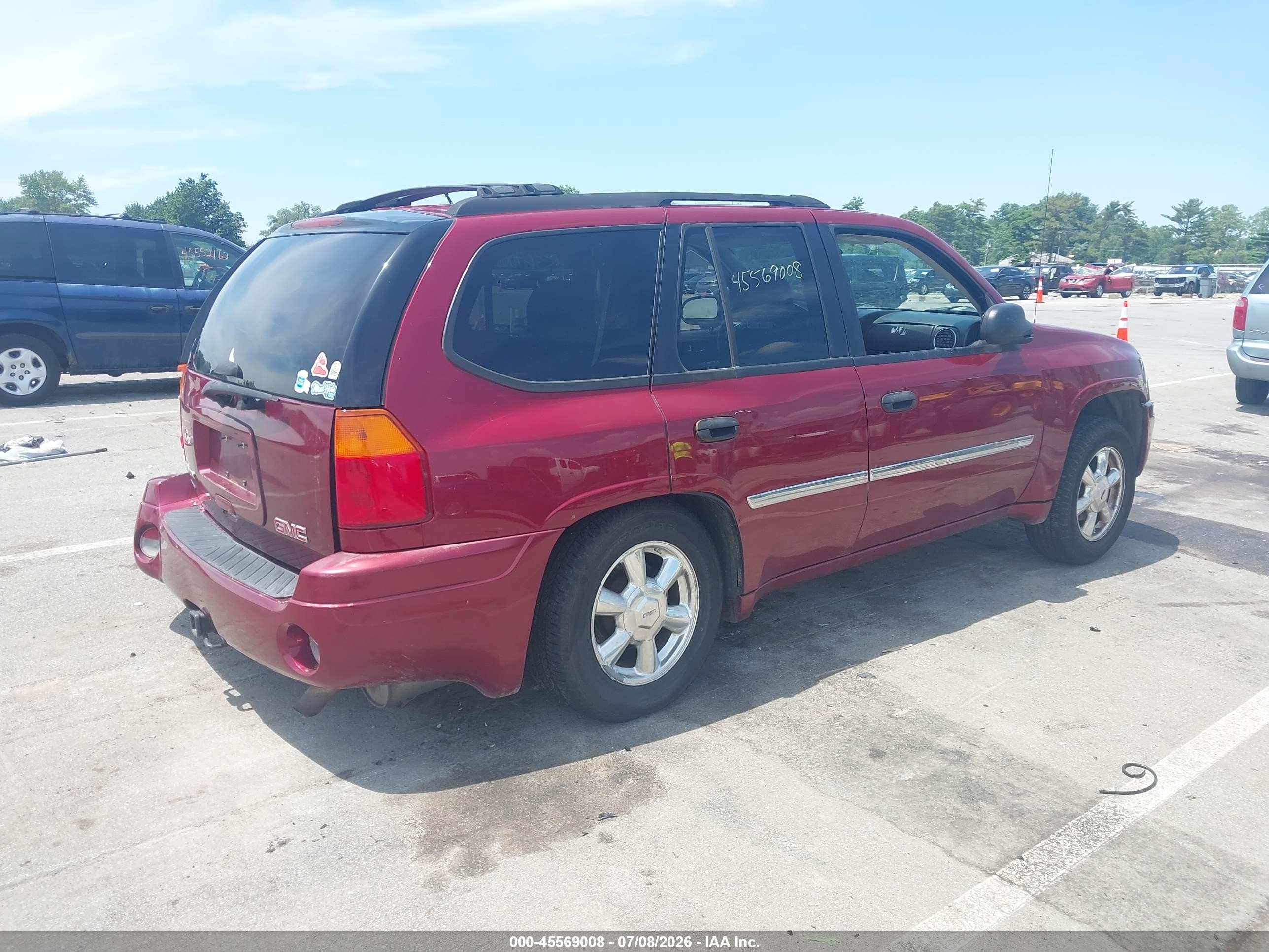 2007 Gmc Envoy Sle Commercial Burgundy vin: 1GKDT13S372159139