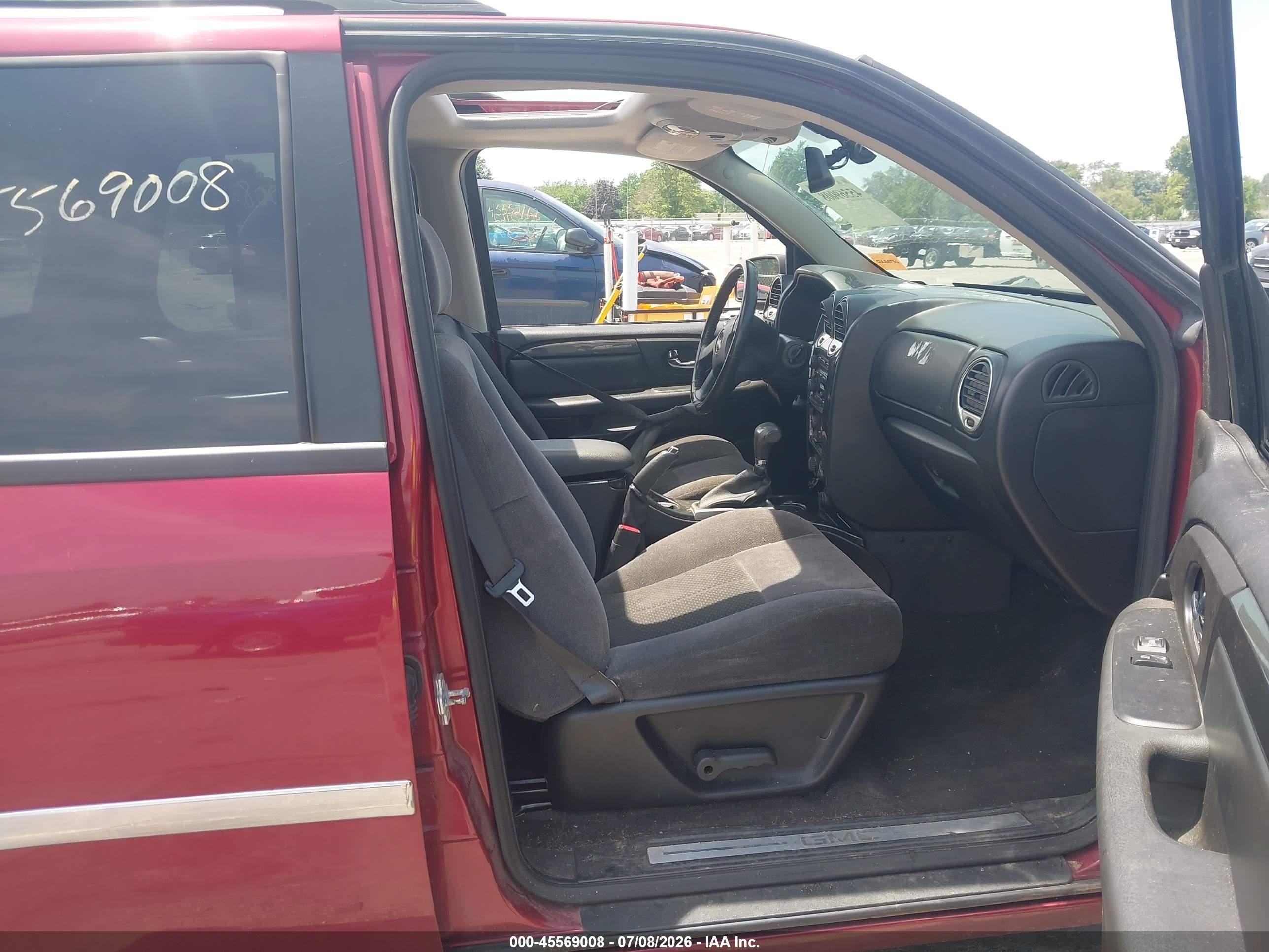 2007 Gmc Envoy Sle Commercial Burgundy vin: 1GKDT13S372159139