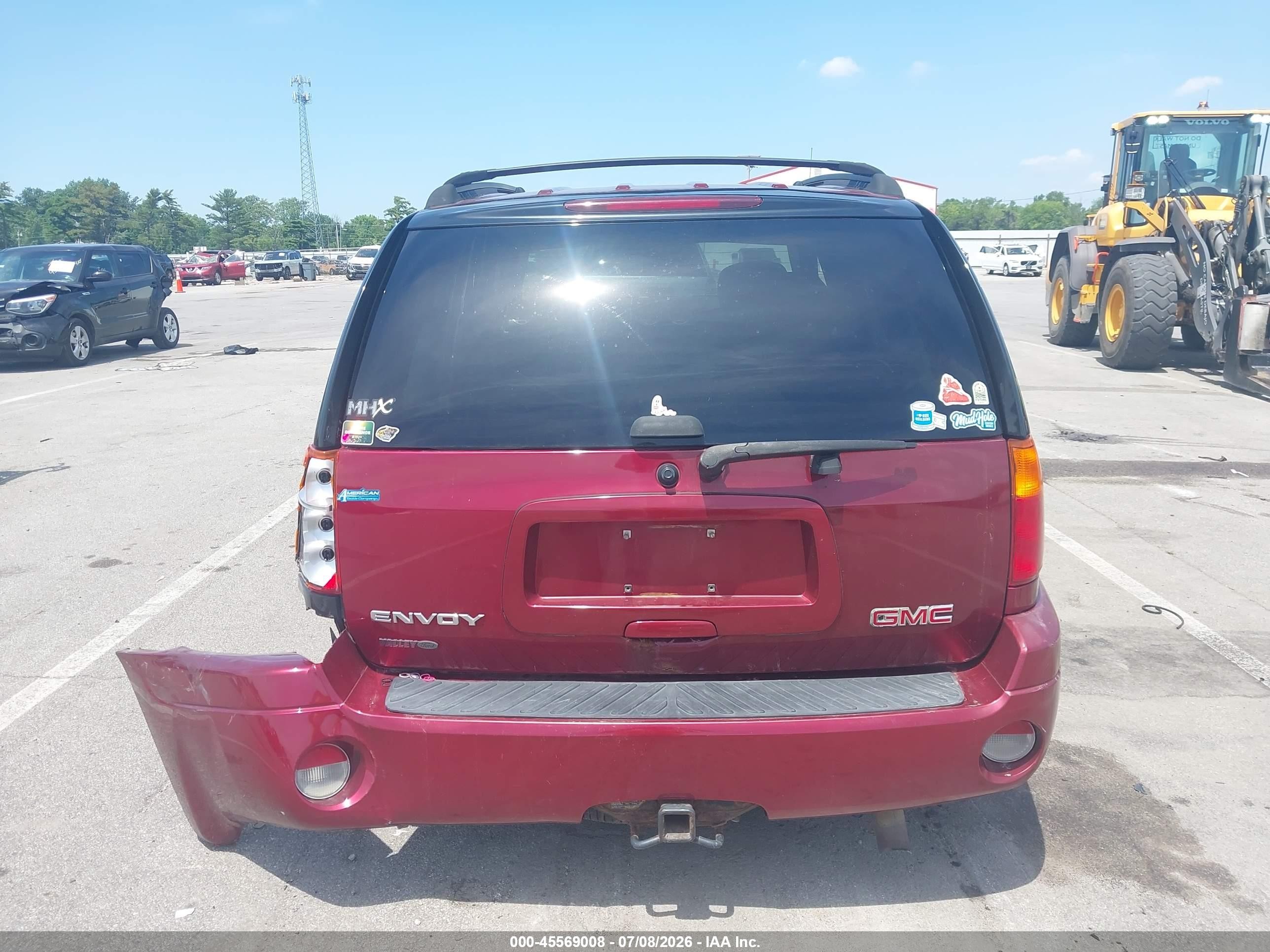 2007 Gmc Envoy Sle Commercial Burgundy vin: 1GKDT13S372159139