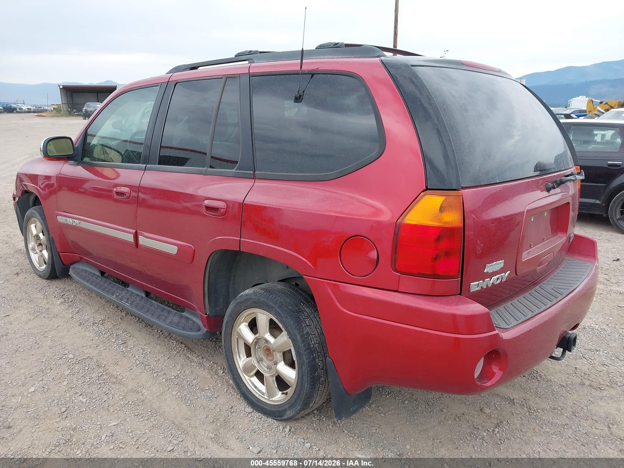 2002 Gmc Envoy Slt Red vin: 1GKDT13S422347449