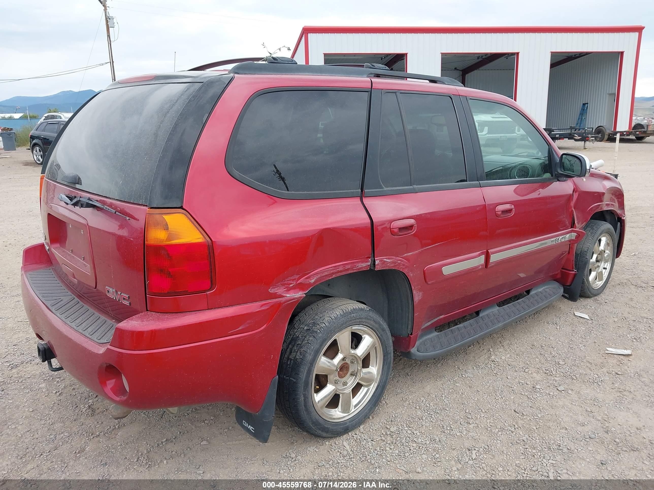 2002 Gmc Envoy Slt Red vin: 1GKDT13S422347449