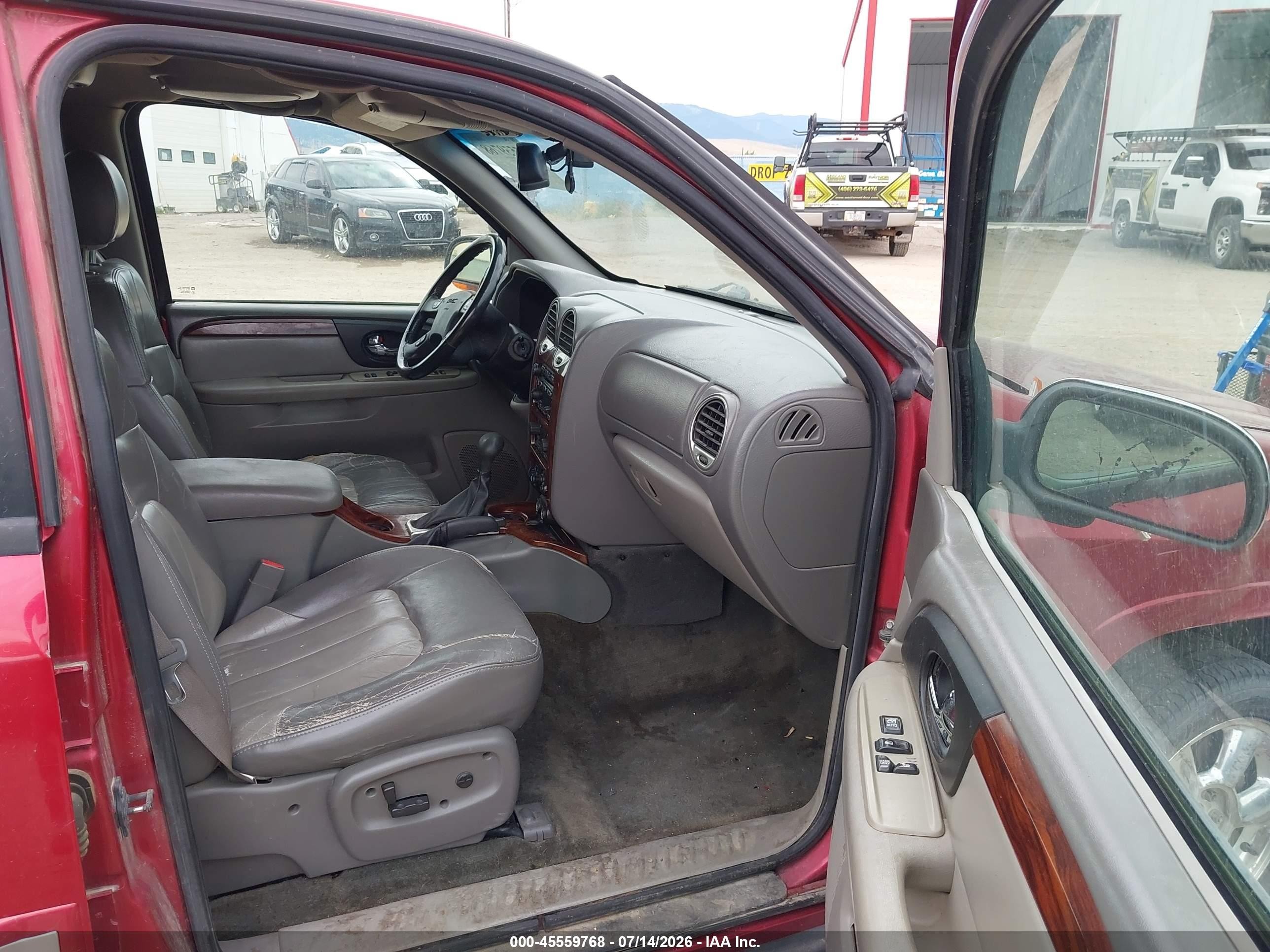 2002 Gmc Envoy Slt Red vin: 1GKDT13S422347449