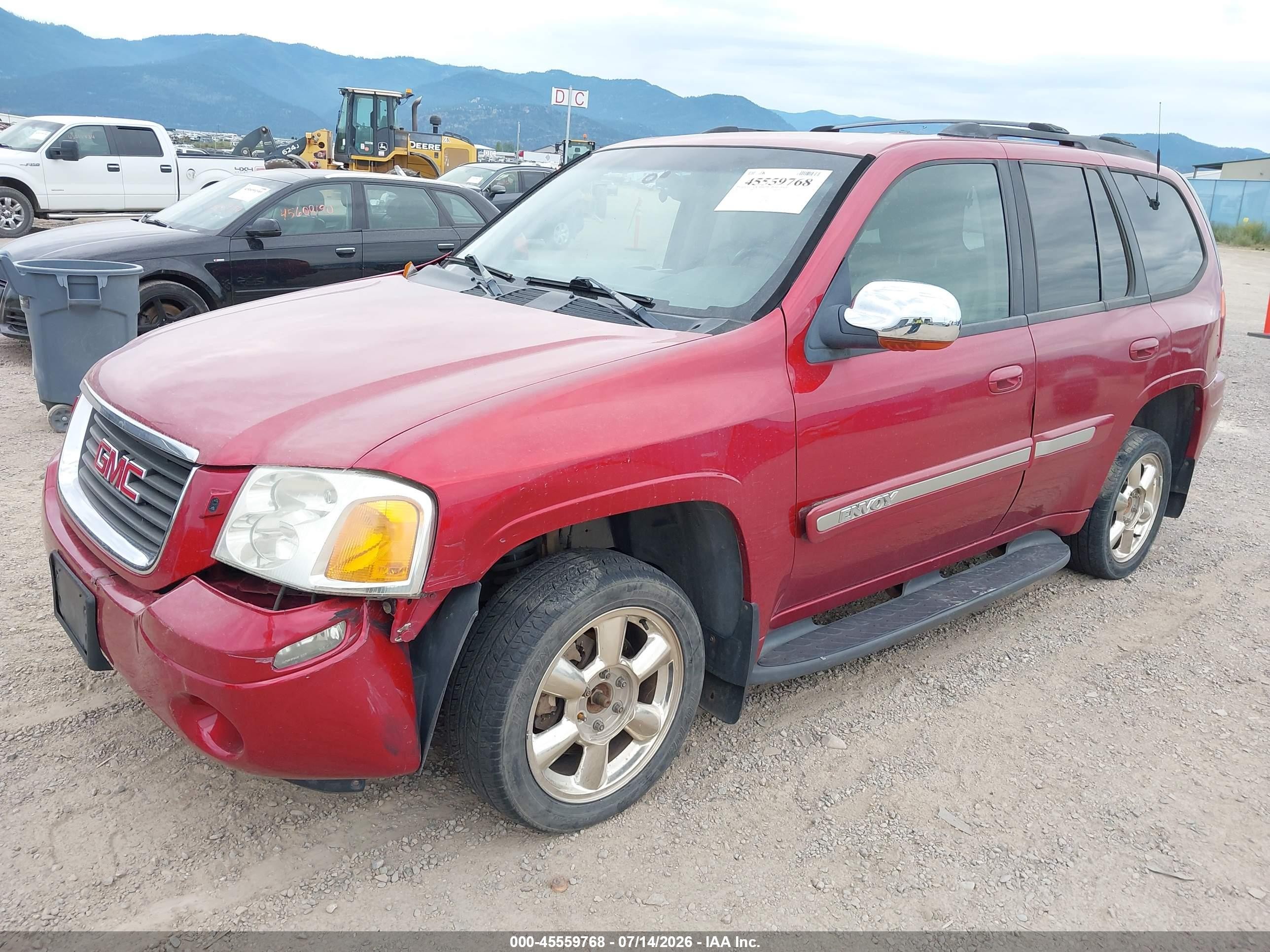 2002 Gmc Envoy Slt Red vin: 1GKDT13S422347449