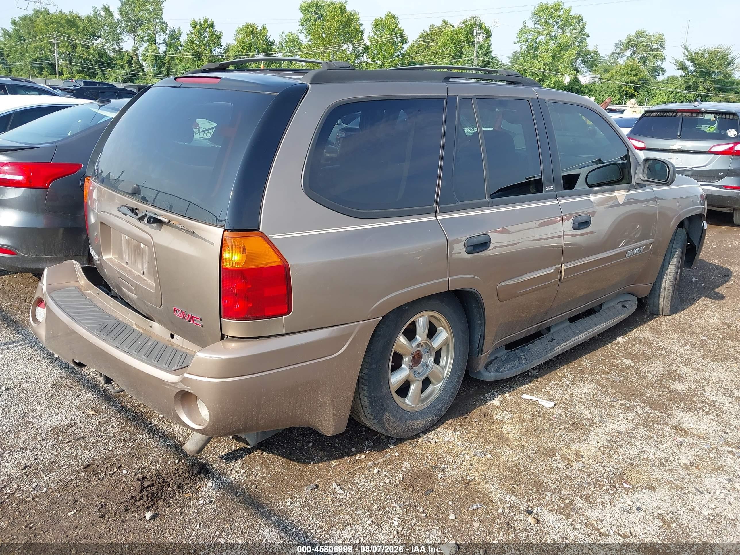 2002 Gmc Envoy Sle Коричневый vin: 1GKDT13S422358547
