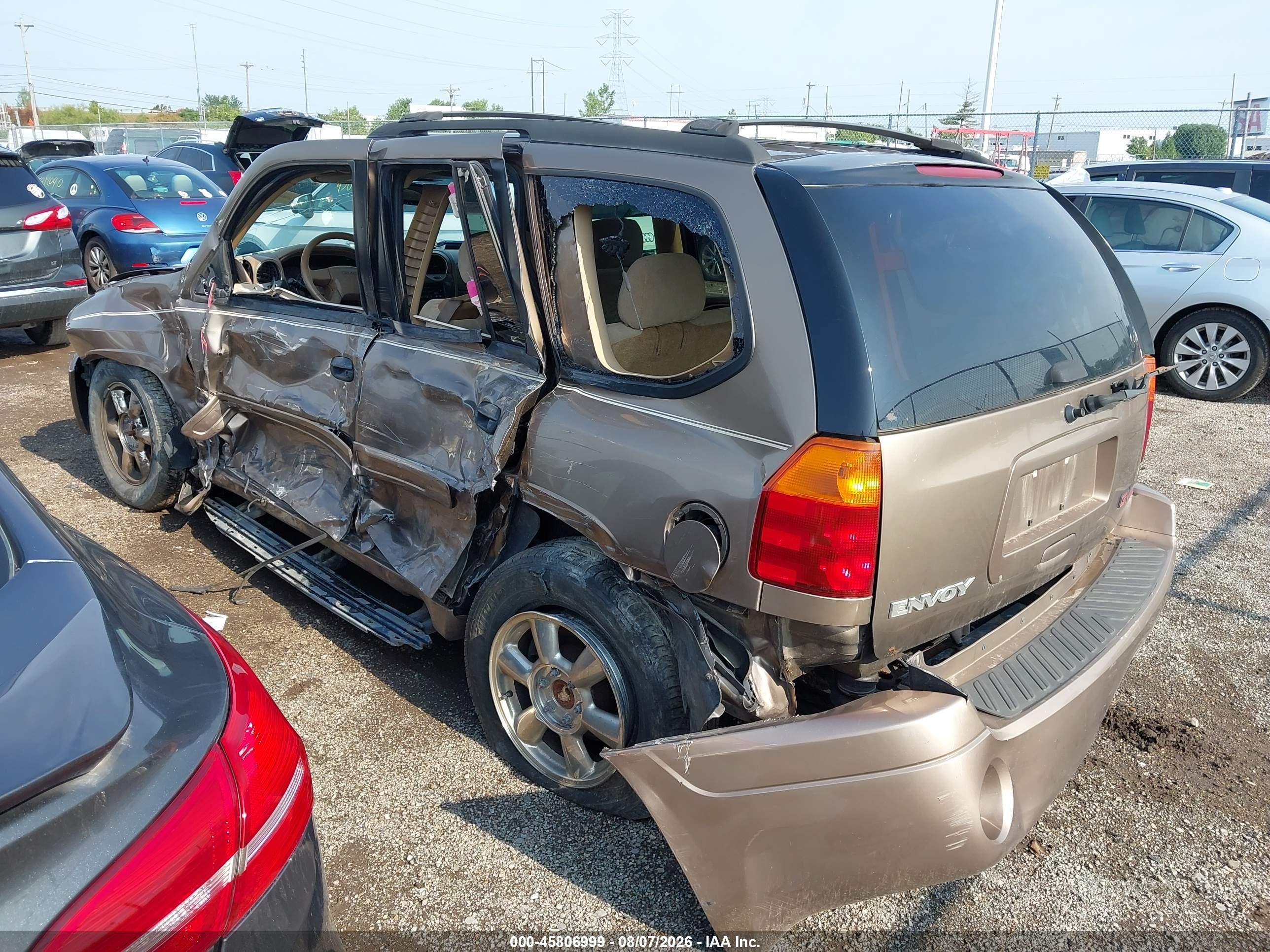 2002 Gmc Envoy Sle Коричневый vin: 1GKDT13S422358547