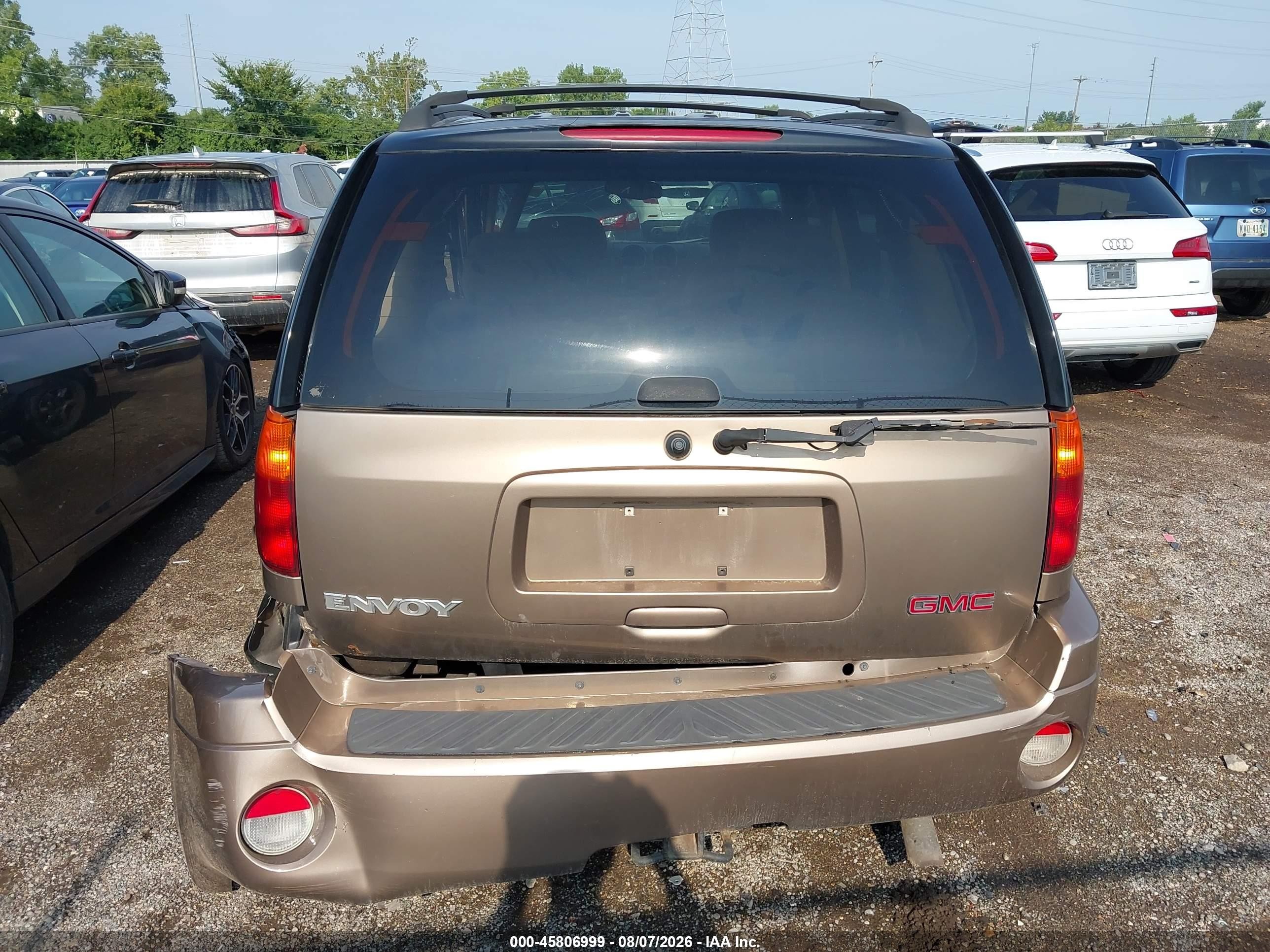2002 Gmc Envoy Sle Коричневый vin: 1GKDT13S422358547
