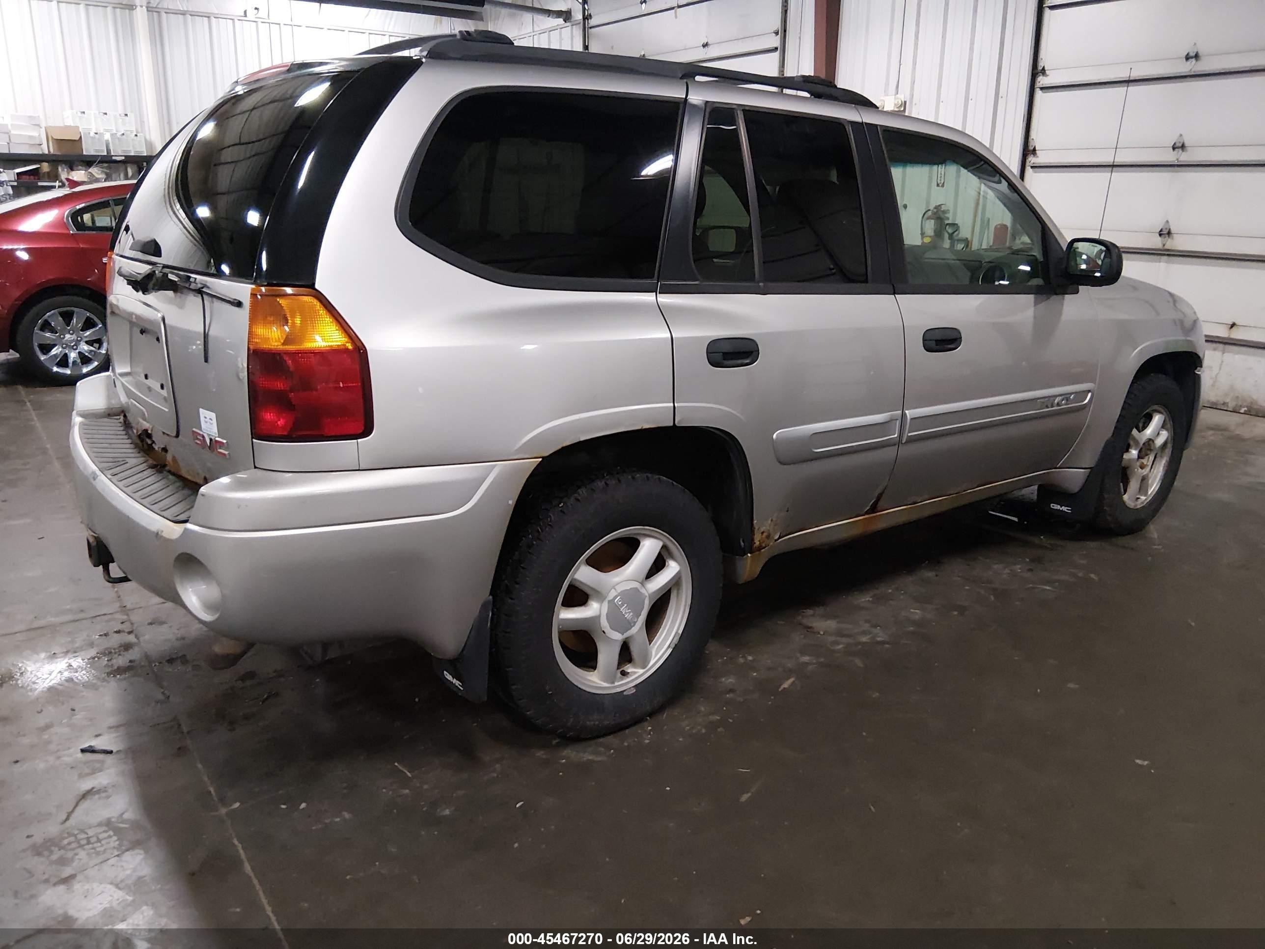 2004 Gmc Envoy Sle Silver vin: 1GKDT13S442108681