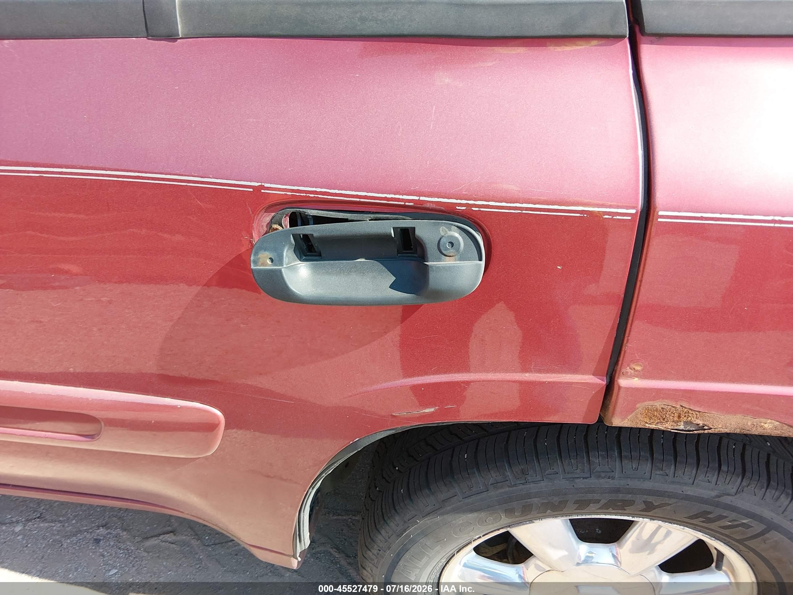 2005 Gmc Envoy Sle Maroon vin: 1GKDT13S452290898