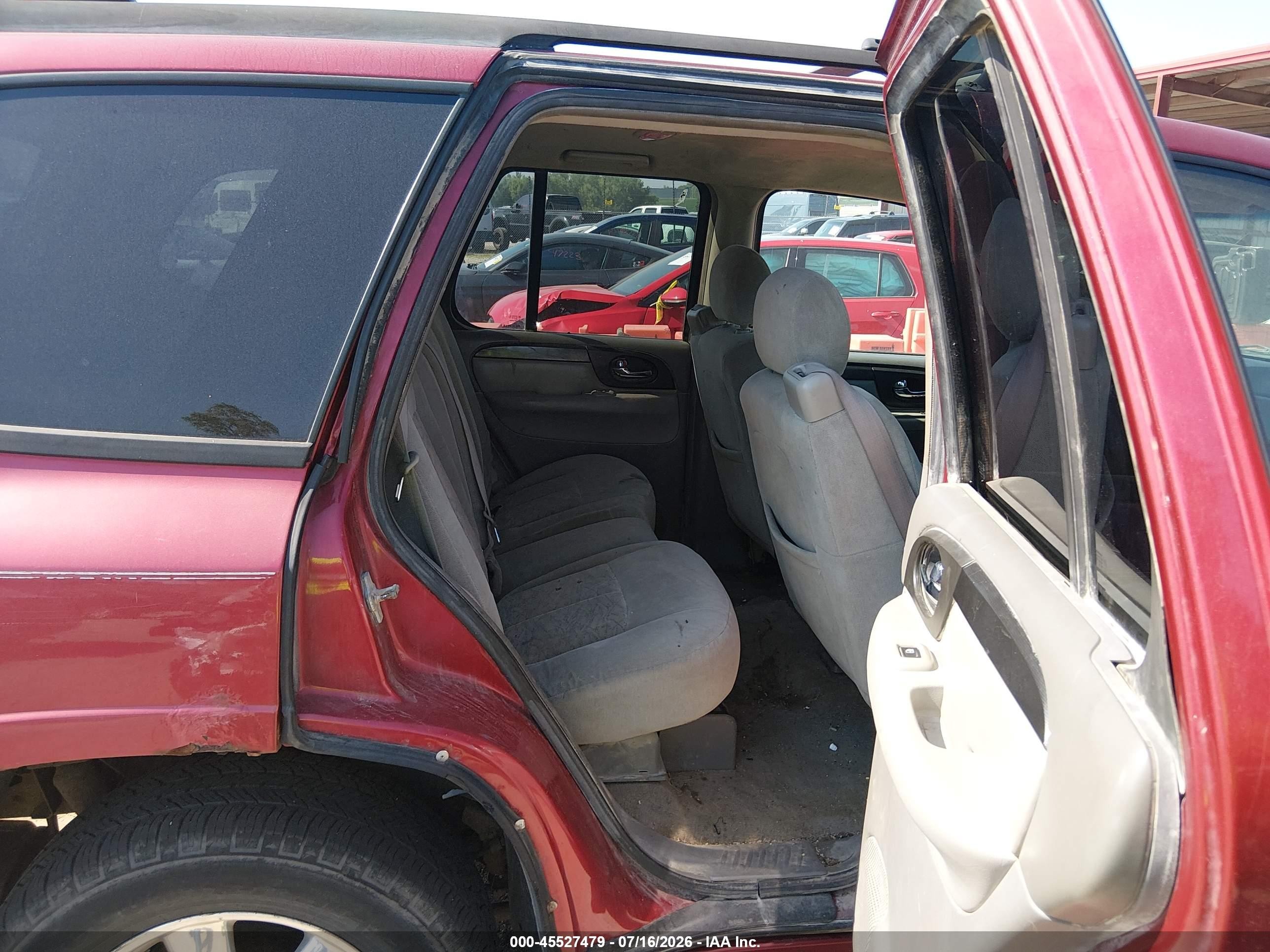 2005 Gmc Envoy Sle Maroon vin: 1GKDT13S452290898