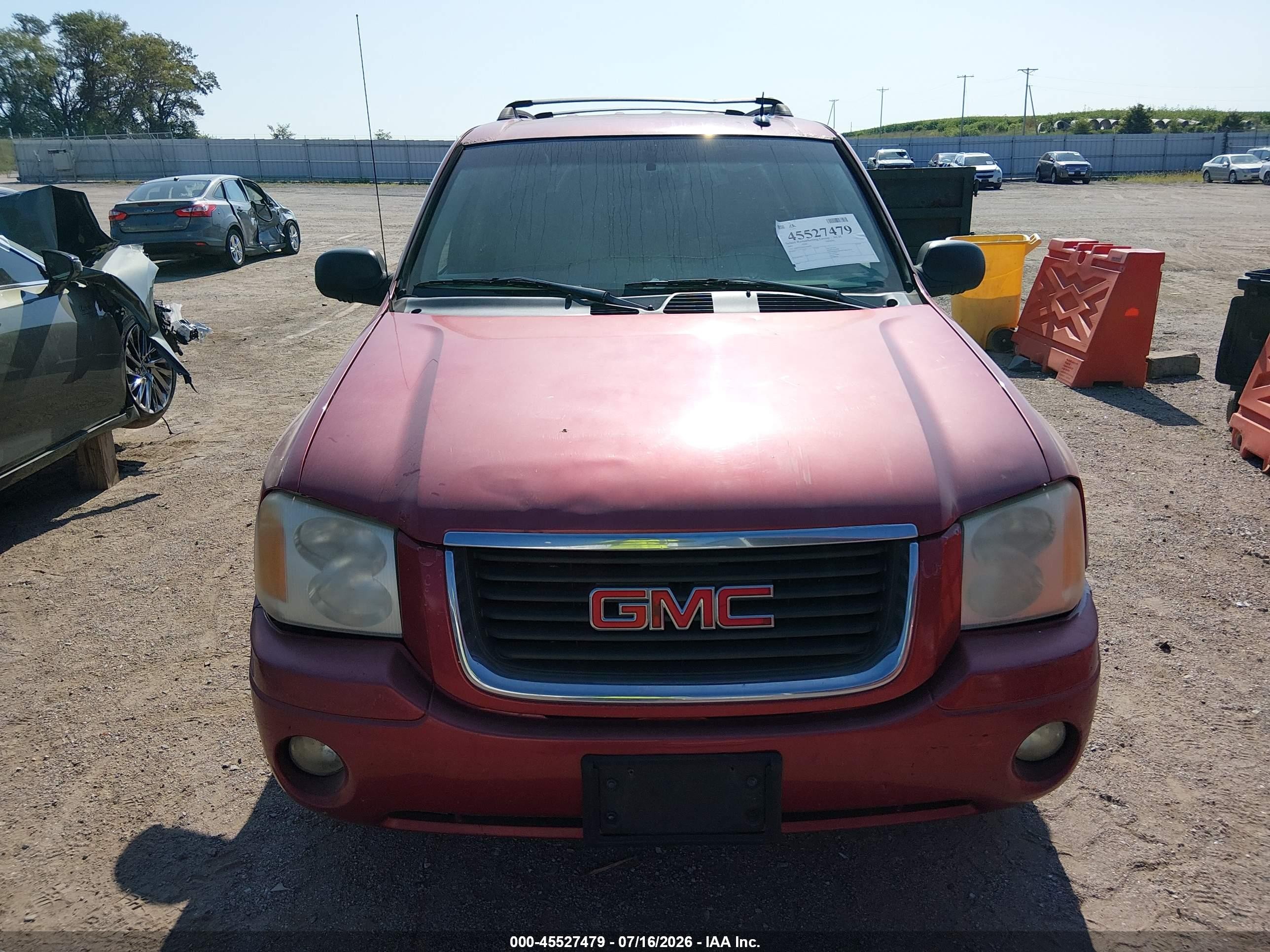 2005 Gmc Envoy Sle Maroon vin: 1GKDT13S452290898