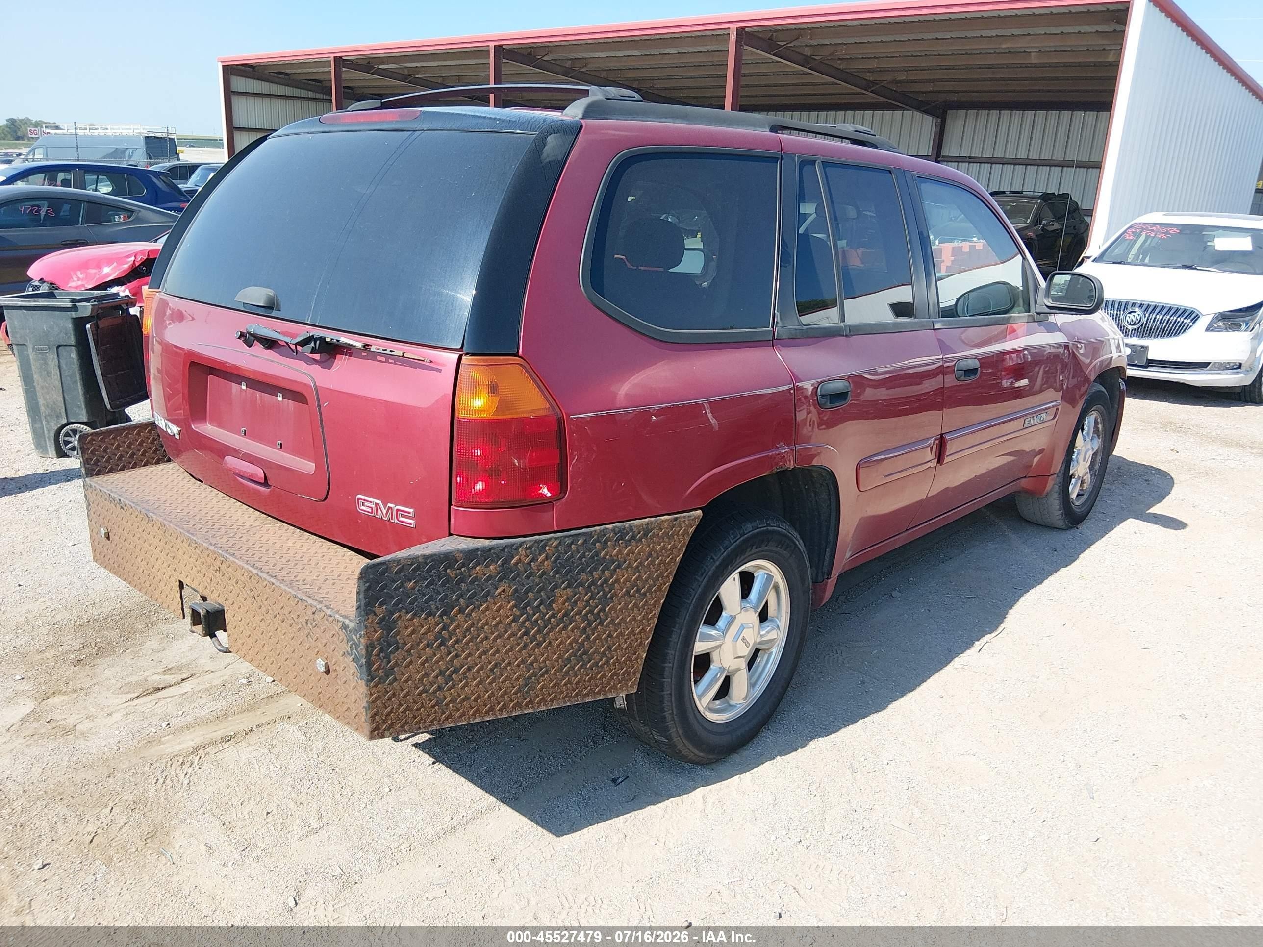 2005 Gmc Envoy Sle Maroon vin: 1GKDT13S452290898