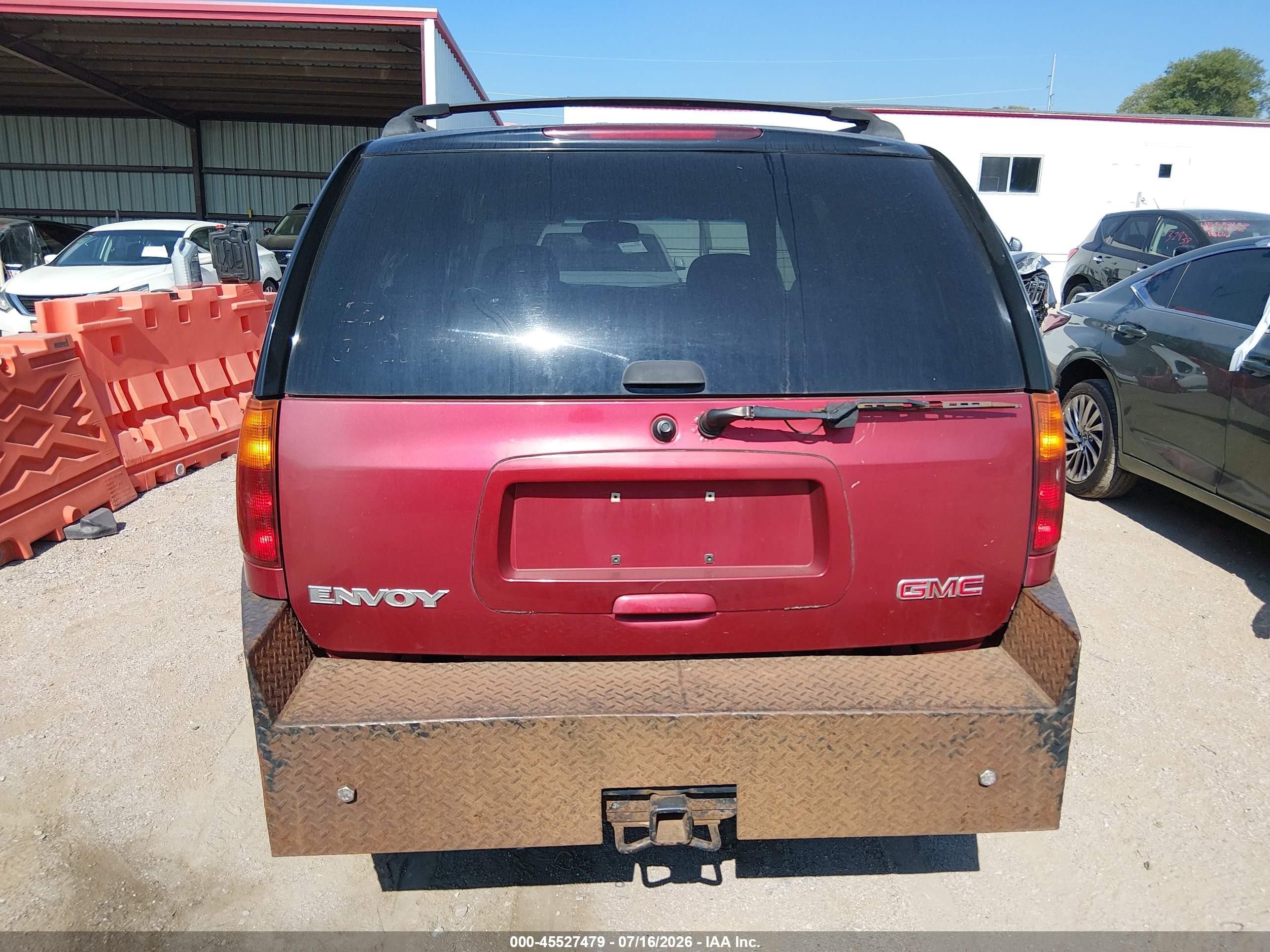 2005 Gmc Envoy Sle Maroon vin: 1GKDT13S452290898