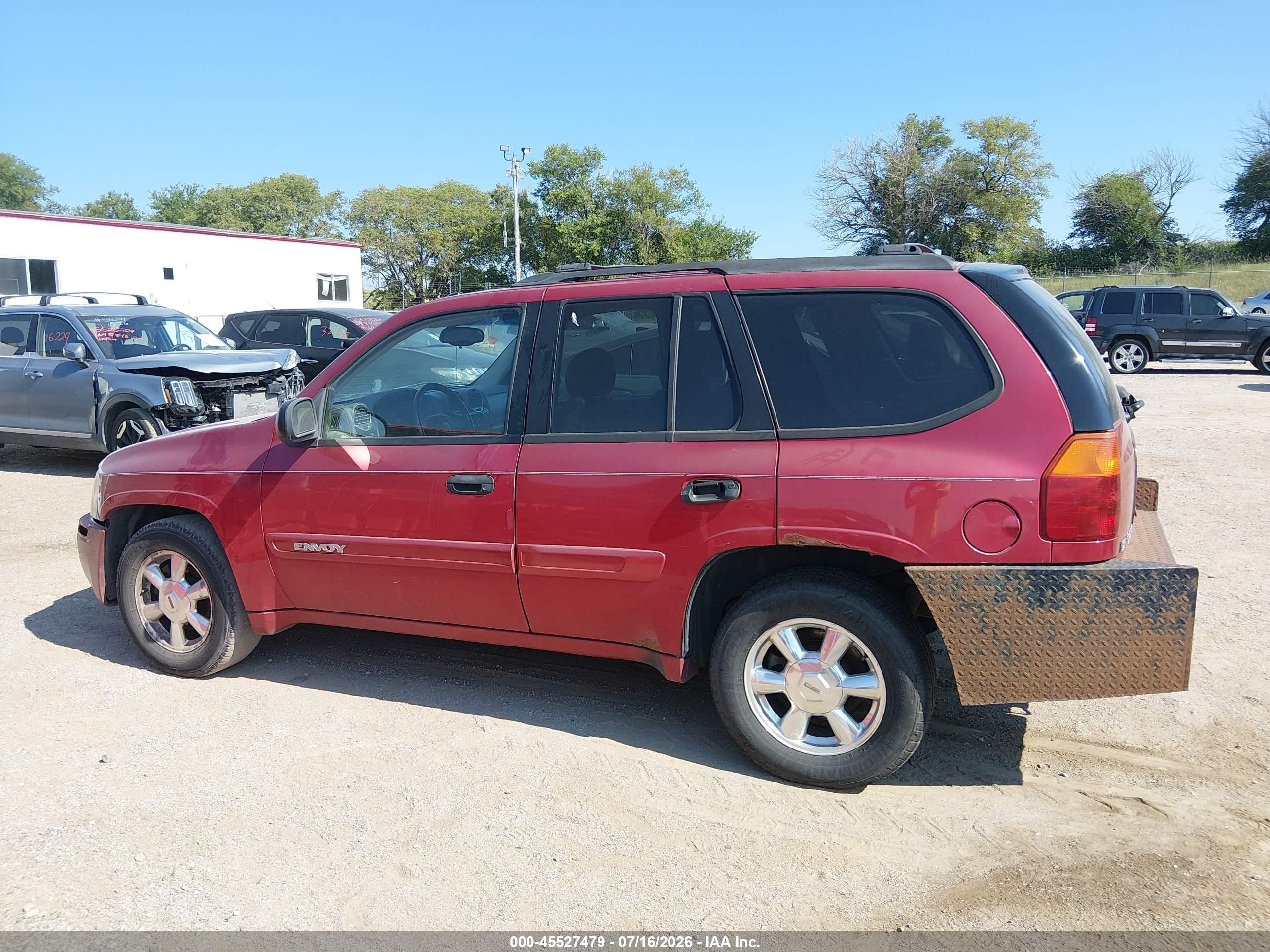 2005 Gmc Envoy Sle Maroon vin: 1GKDT13S452290898
