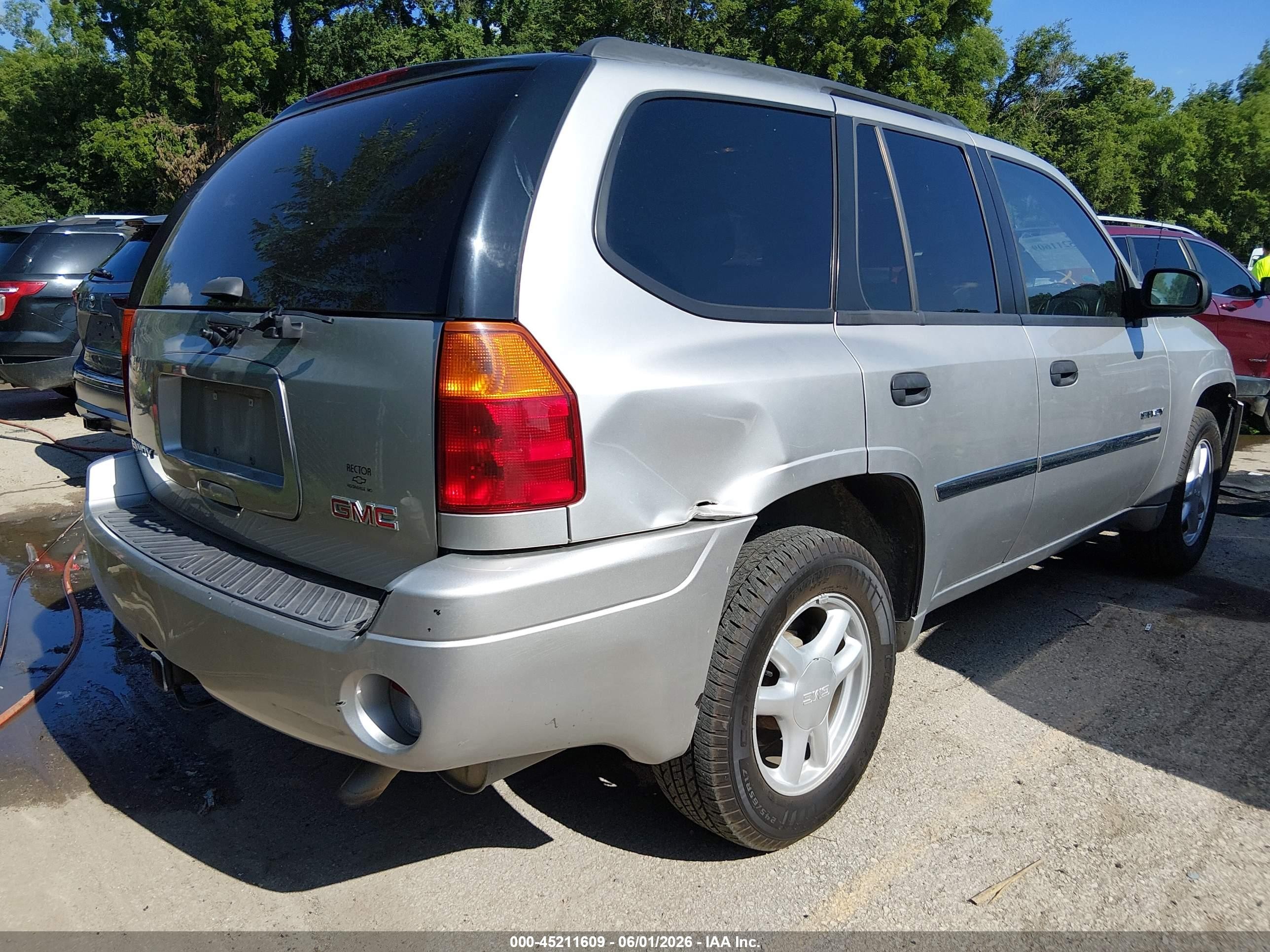 2006 Gmc Envoy Sle Silver vin: 1GKDT13S462152862