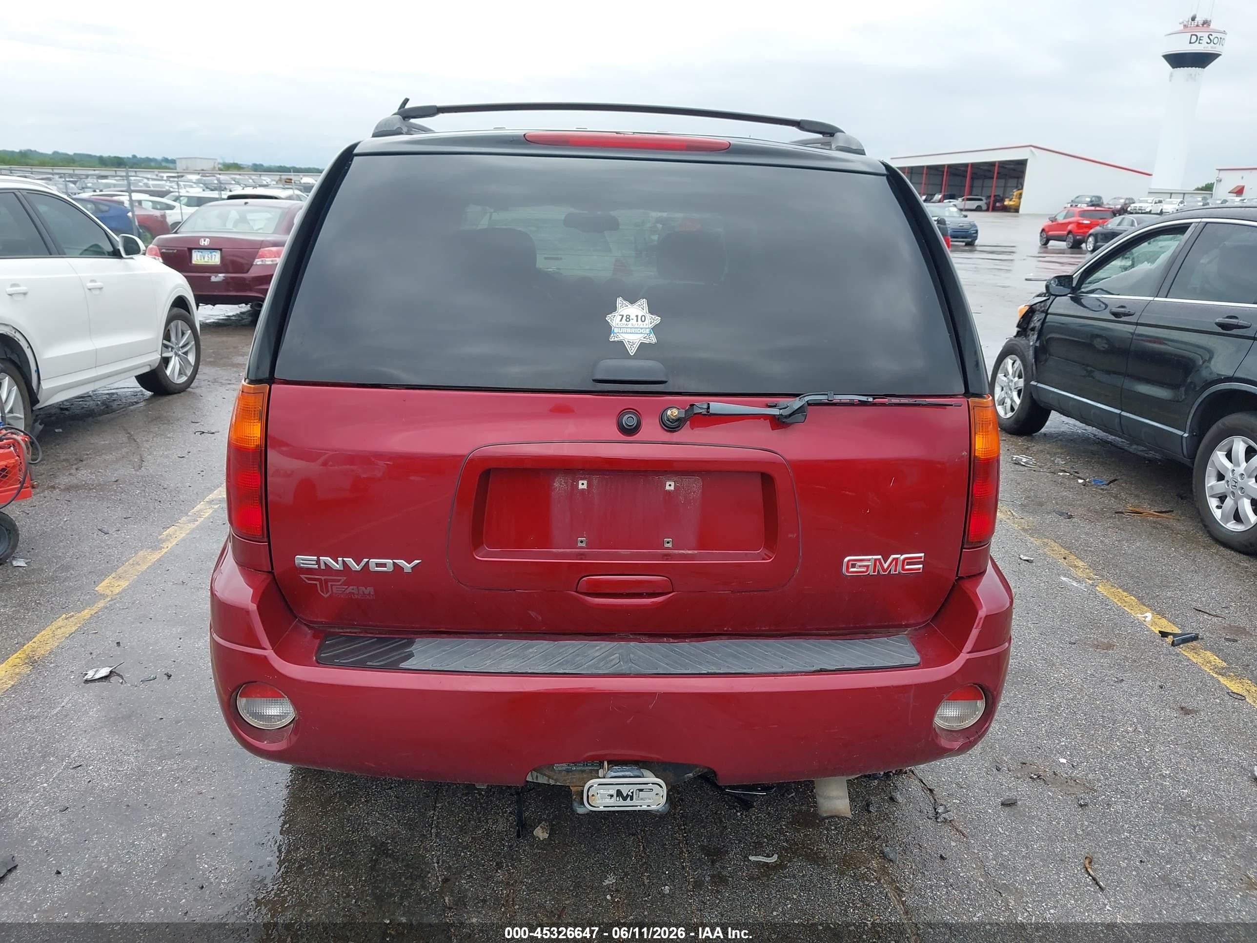 2006 Gmc Envoy Slt Red vin: 1GKDT13S462292054