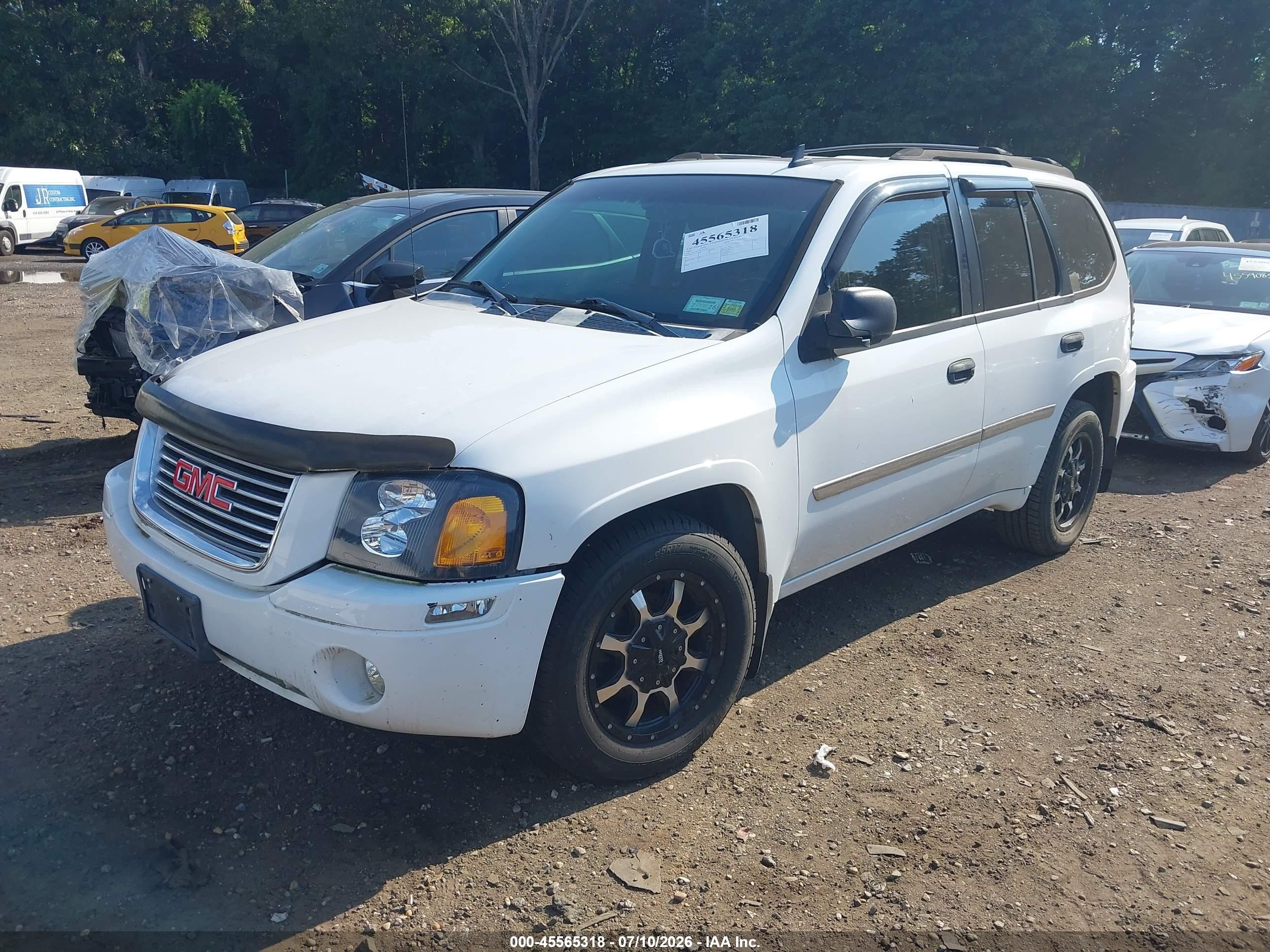 2007 Gmc Envoy Sle Commercial White vin: 1GKDT13S472168769