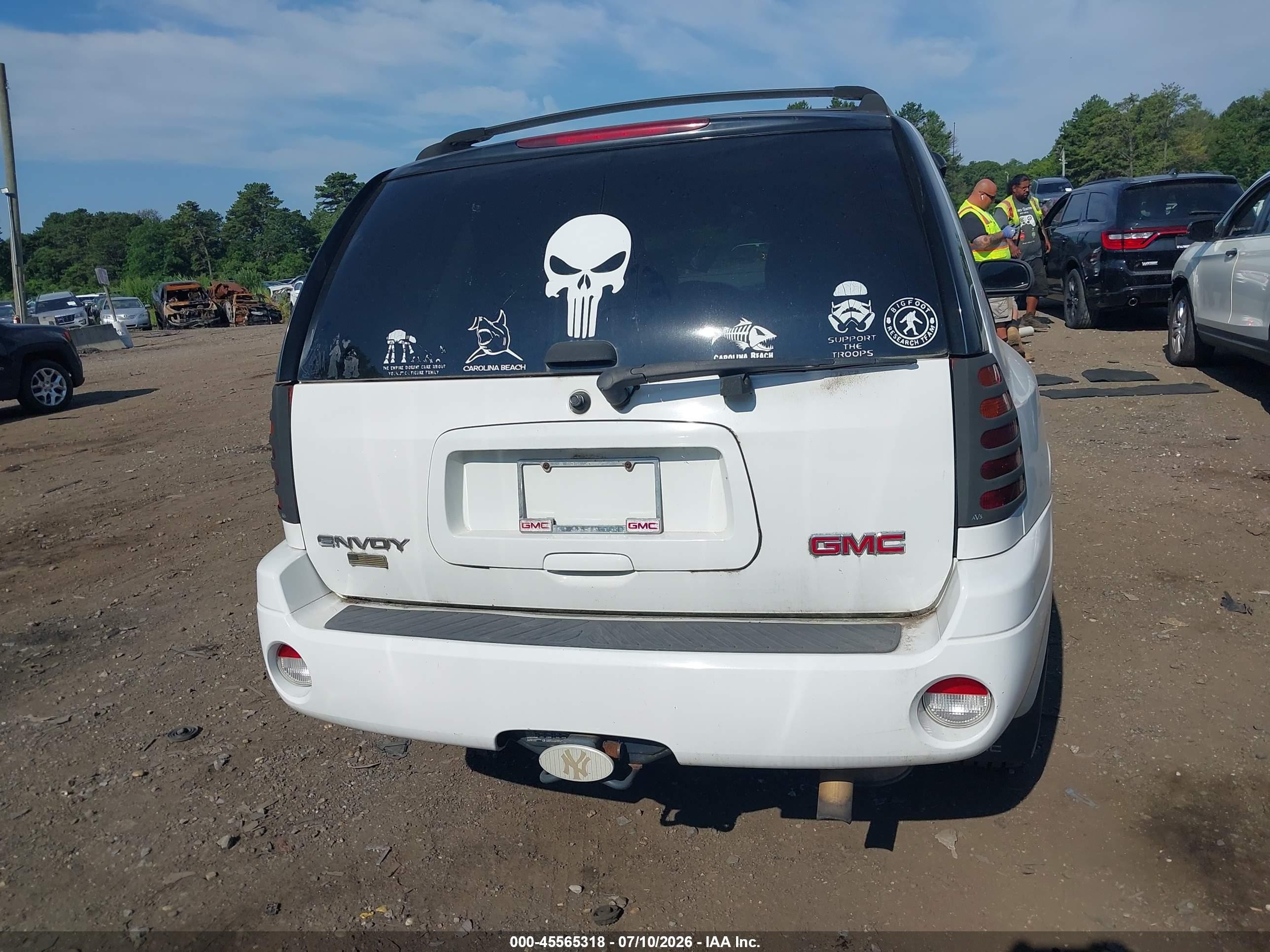 2007 Gmc Envoy Sle Commercial White vin: 1GKDT13S472168769