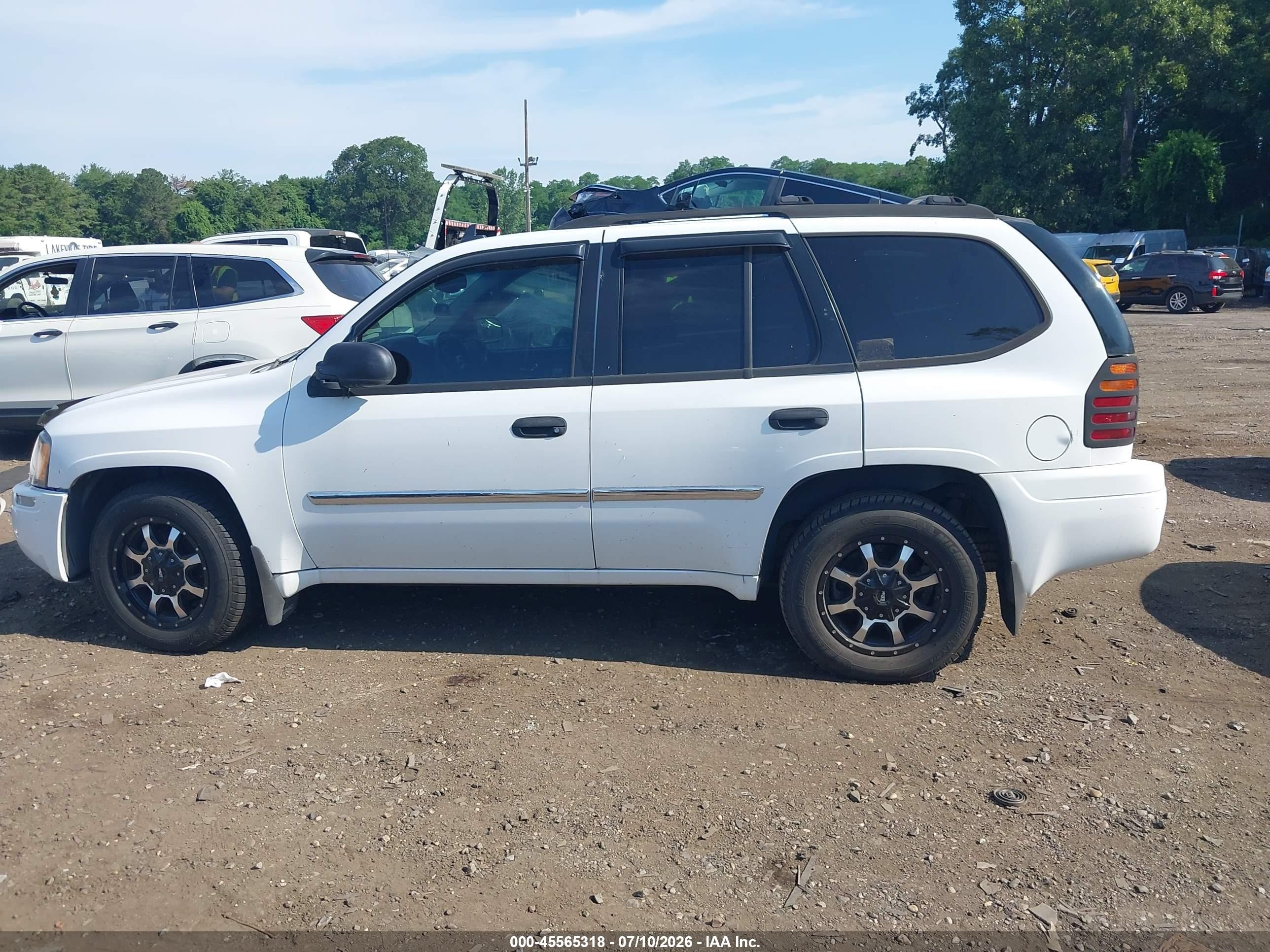 2007 Gmc Envoy Sle Commercial White vin: 1GKDT13S472168769