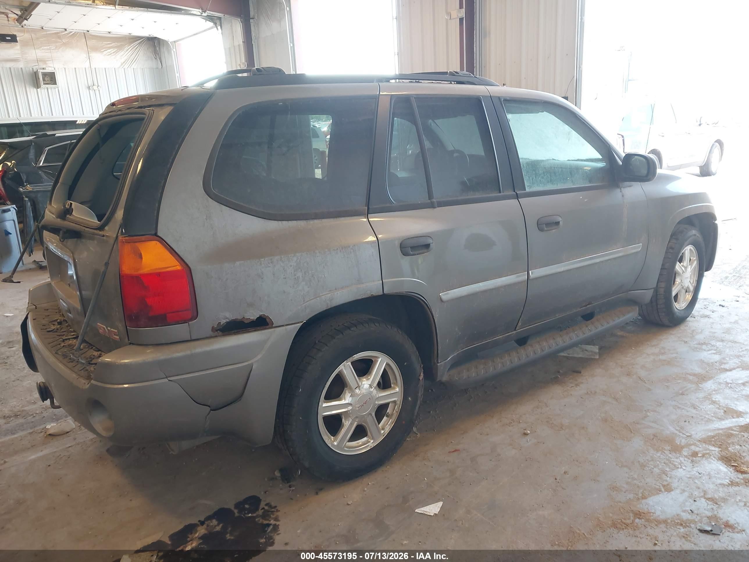 2008 Gmc Envoy Sle Gray vin: 1GKDT13S482155666
