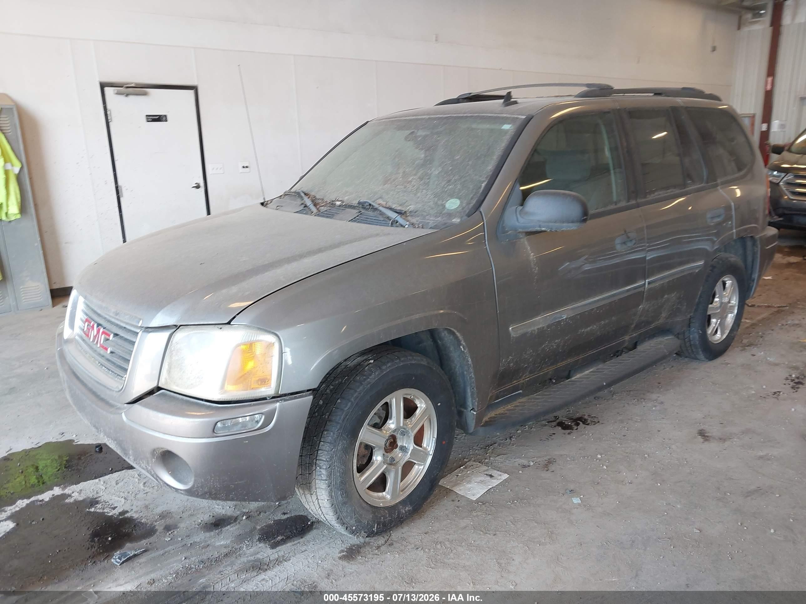 2008 Gmc Envoy Sle Gray vin: 1GKDT13S482155666
