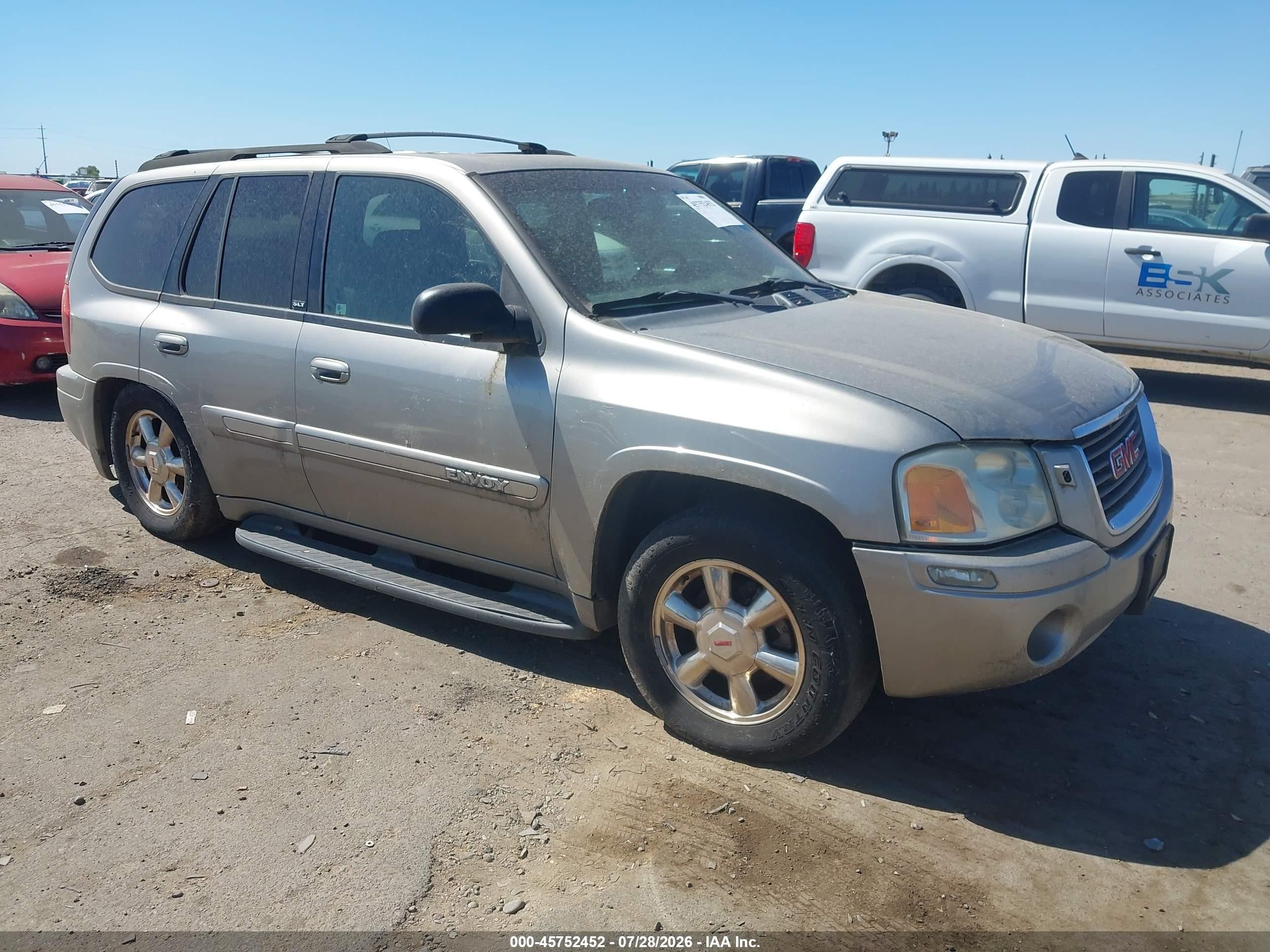 2002 Gmc Envoy   Gray vin: 1GKDT13S522378757