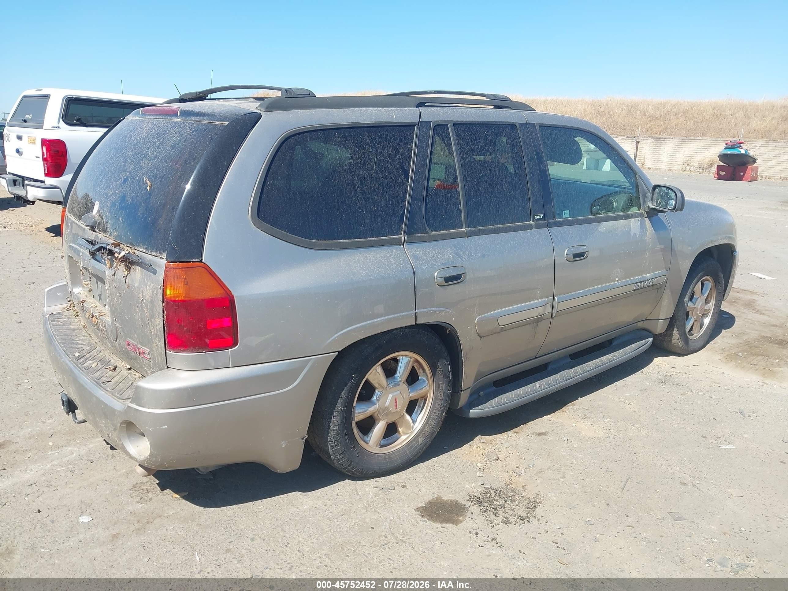 2002 Gmc Envoy   Gray vin: 1GKDT13S522378757