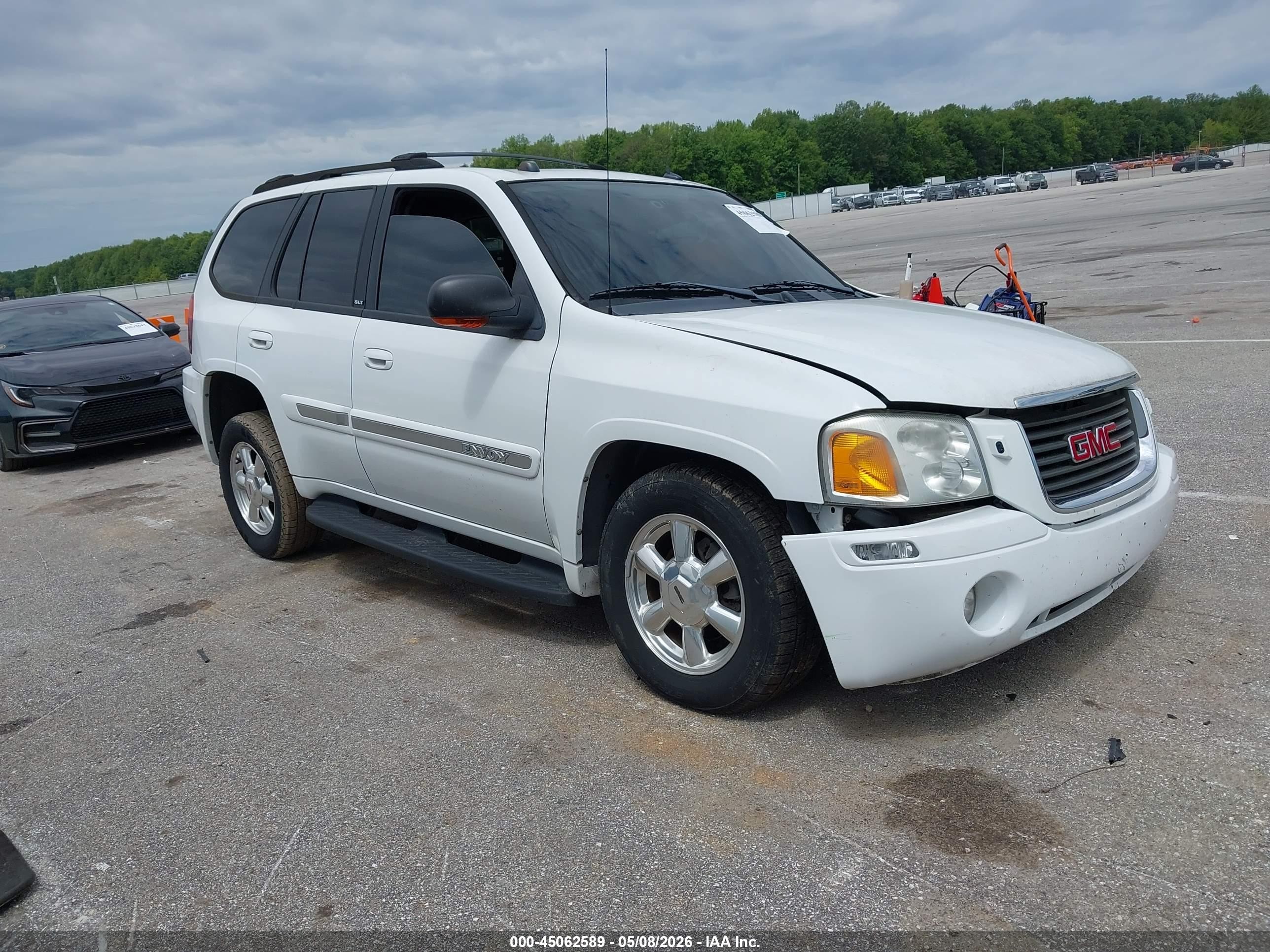 2005 Gmc Envoy Slt White vin: 1GKDT13S552310690