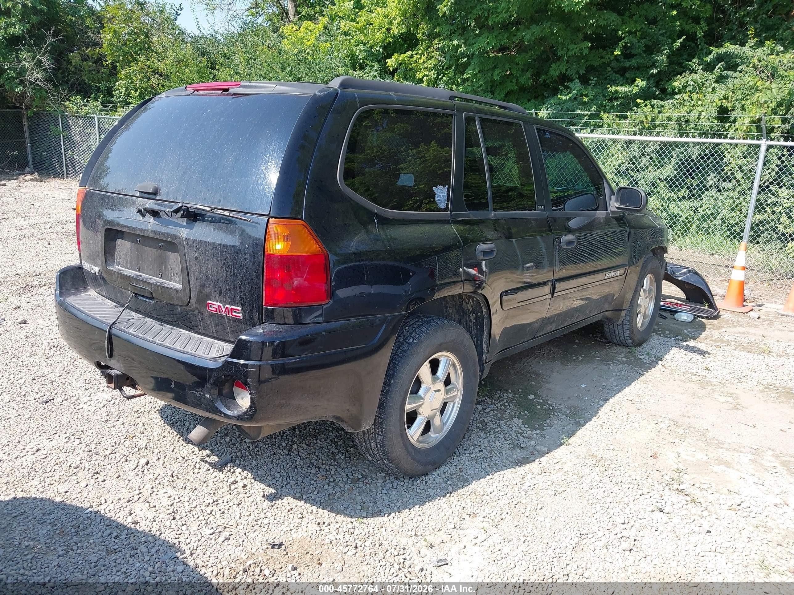 2003 Gmc Envoy Sle Black vin: 1GKDT13S632337183