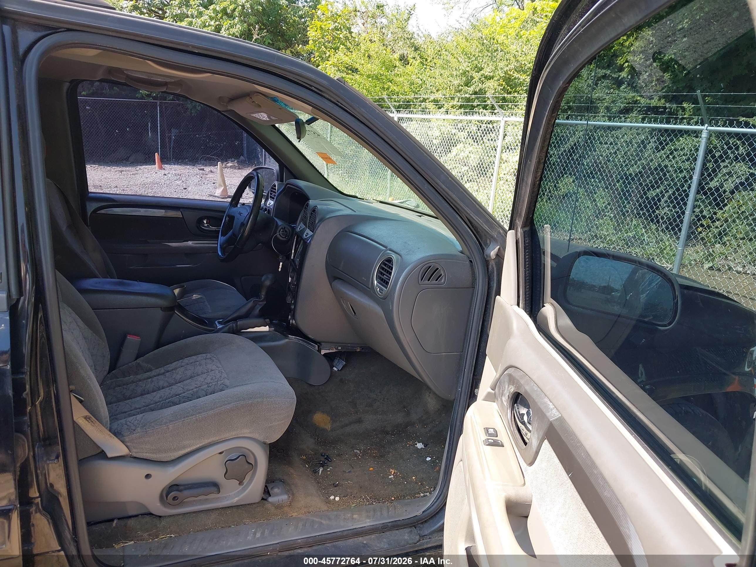 2003 Gmc Envoy Sle Black vin: 1GKDT13S632337183