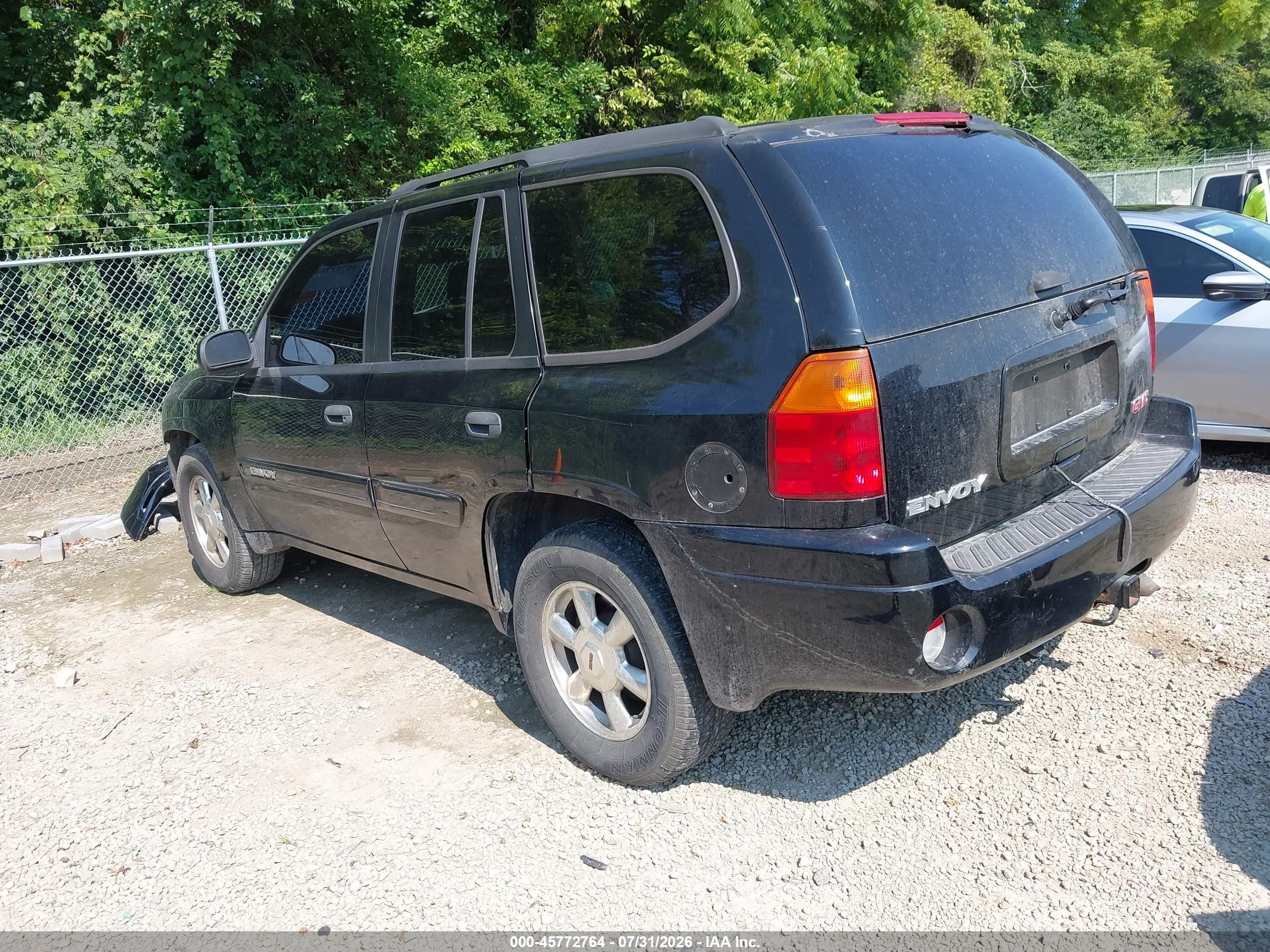 2003 Gmc Envoy Sle Black vin: 1GKDT13S632337183