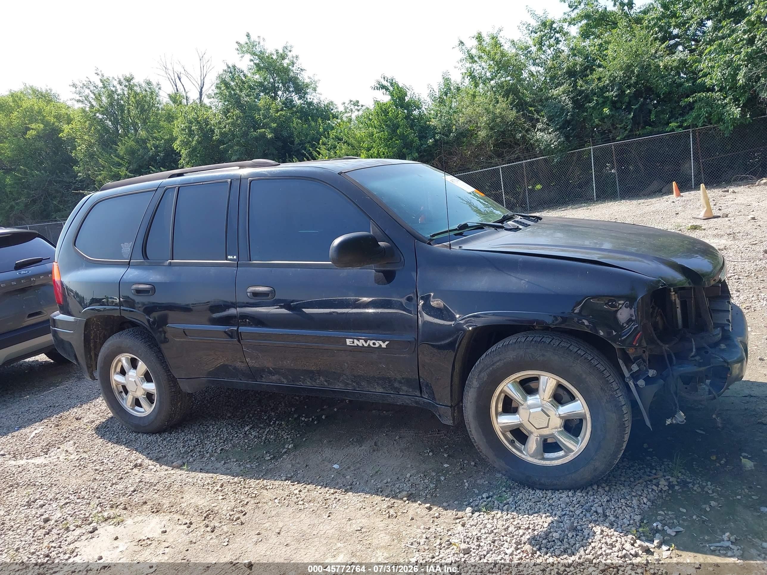 2003 Gmc Envoy Sle Black vin: 1GKDT13S632337183