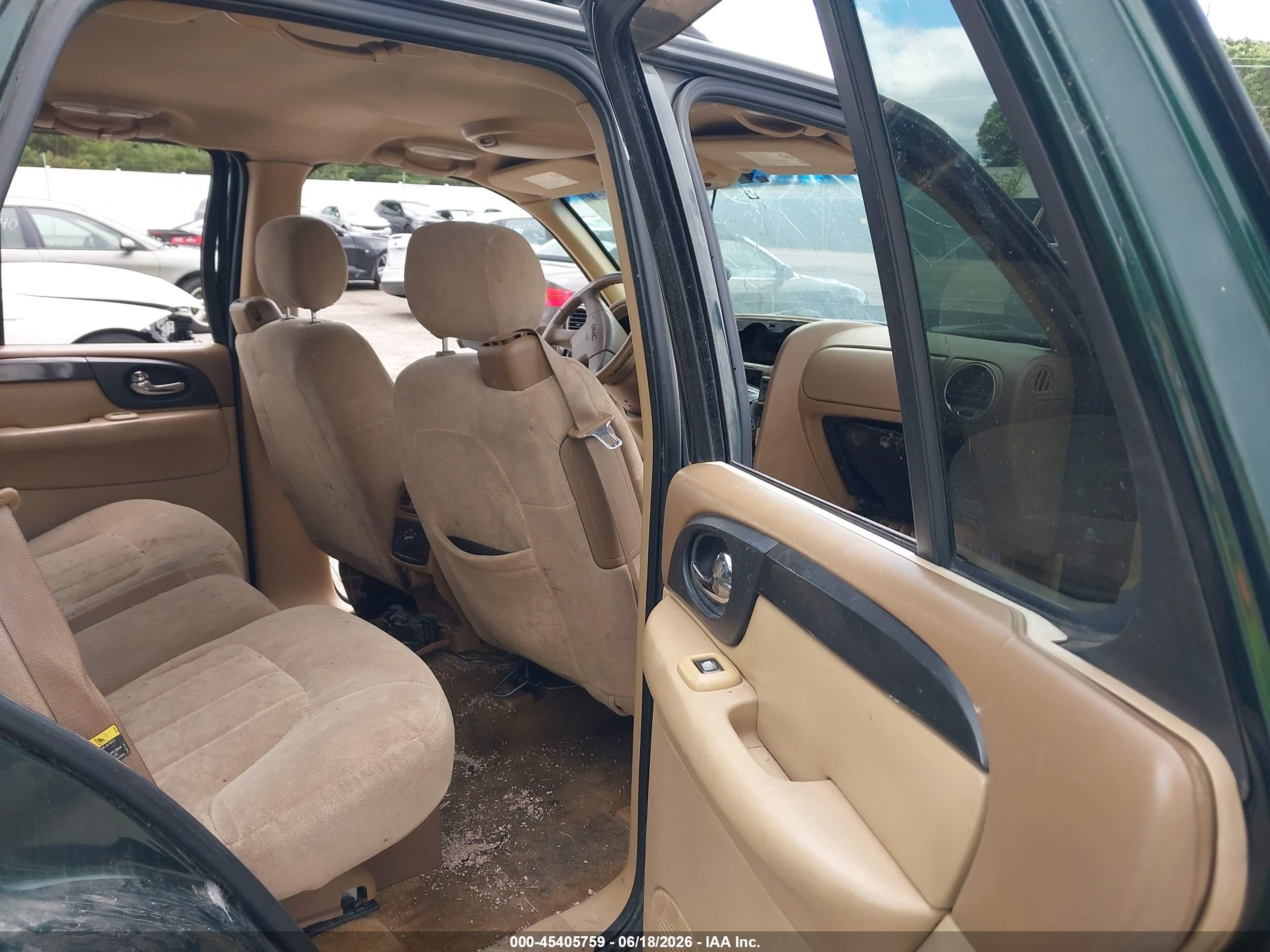 2003 Gmc Envoy Sle Green vin: 1GKDT13S632404431