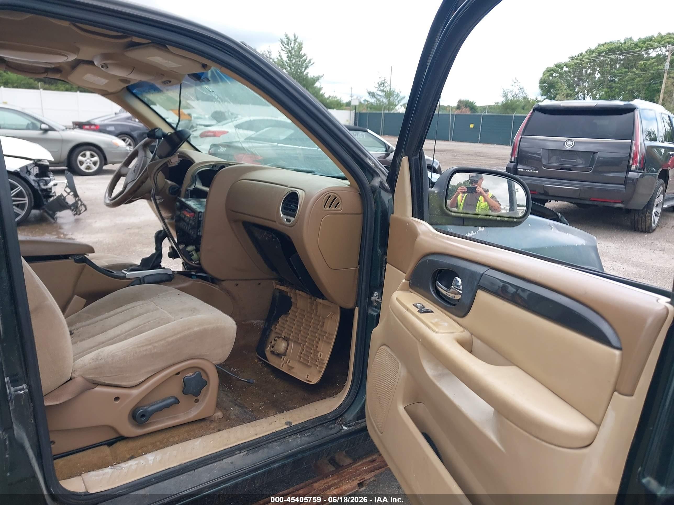 2003 Gmc Envoy Sle Green vin: 1GKDT13S632404431