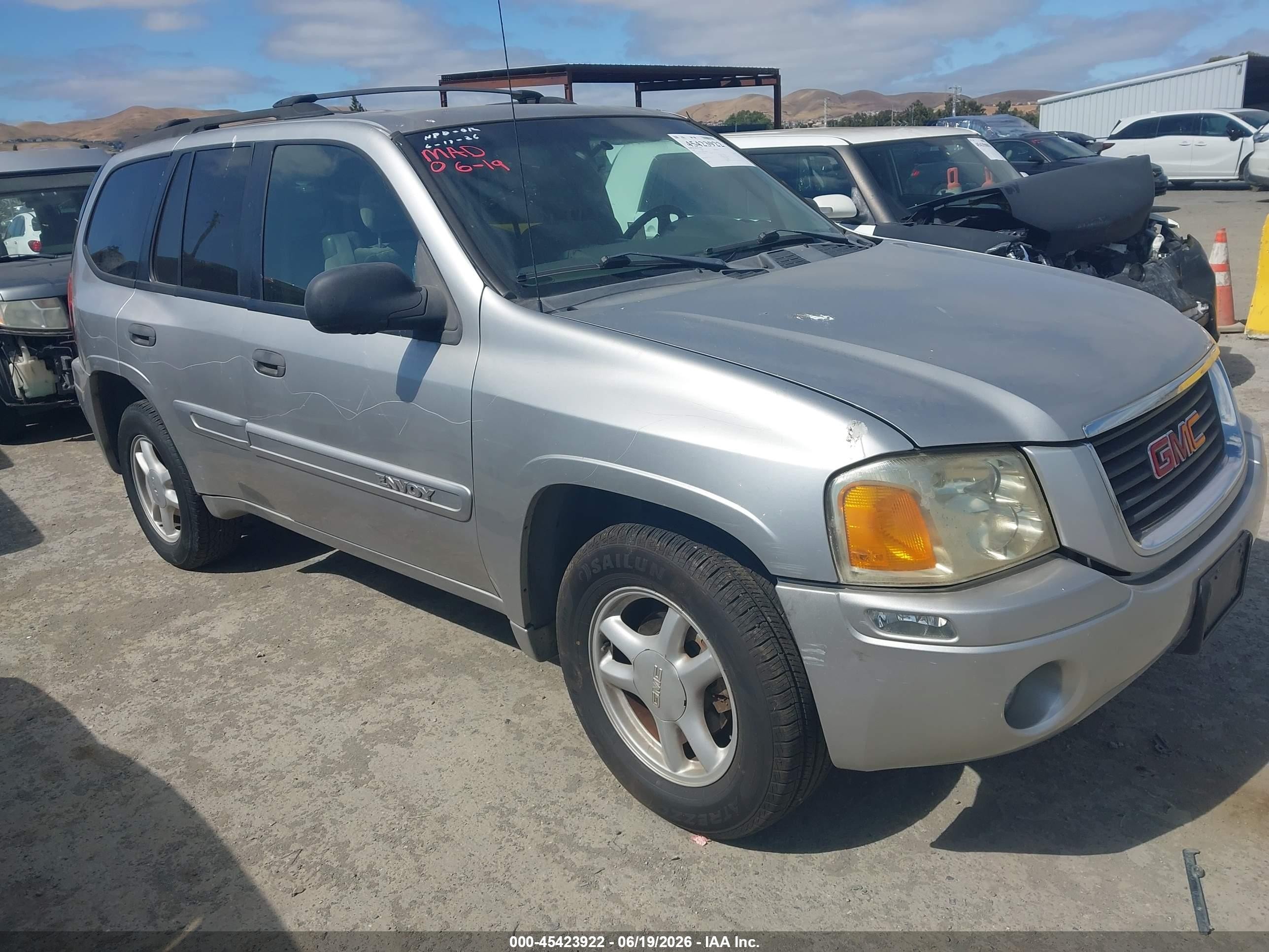 2004 Gmc Envoy Sle Gray vin: 1GKDT13S642120640