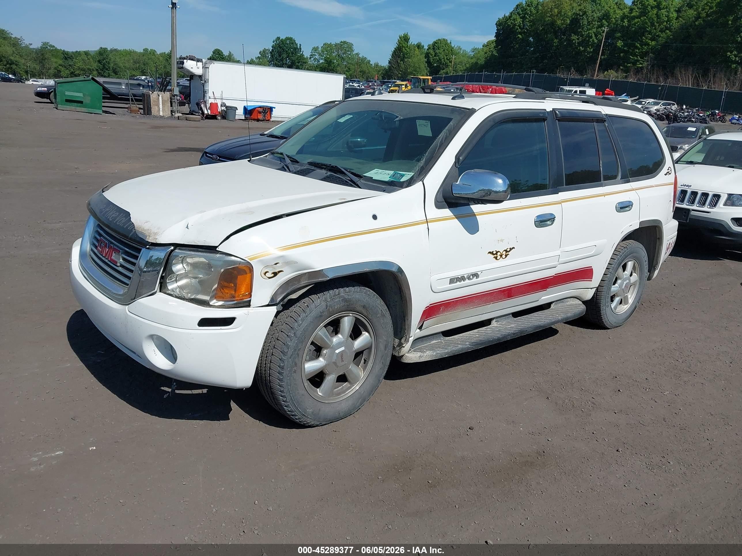 2005 Gmc Envoy Sle White vin: 1GKDT13S652139061