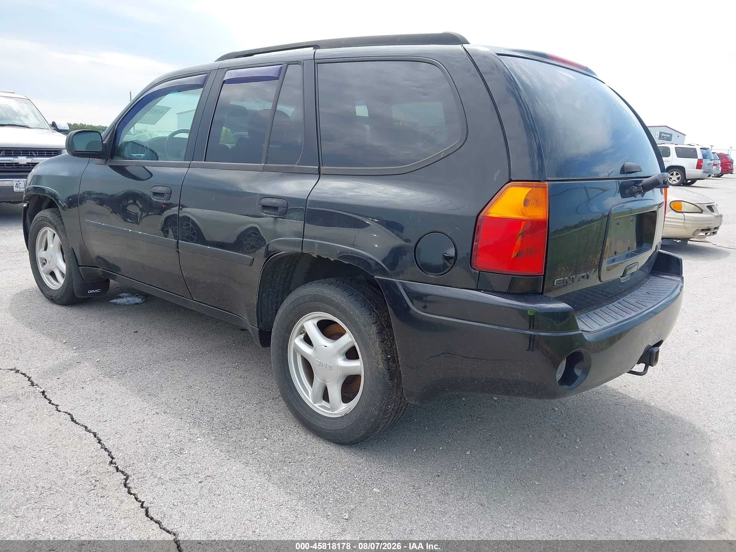2007 Gmc Envoy Sle Black vin: 1GKDT13S672144098