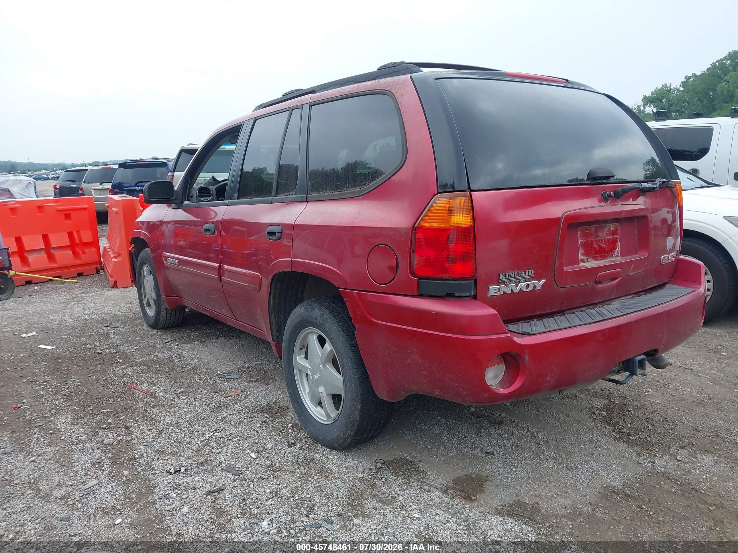 2003 Gmc Envoy Sle Red vin: 1GKDT13S732298667