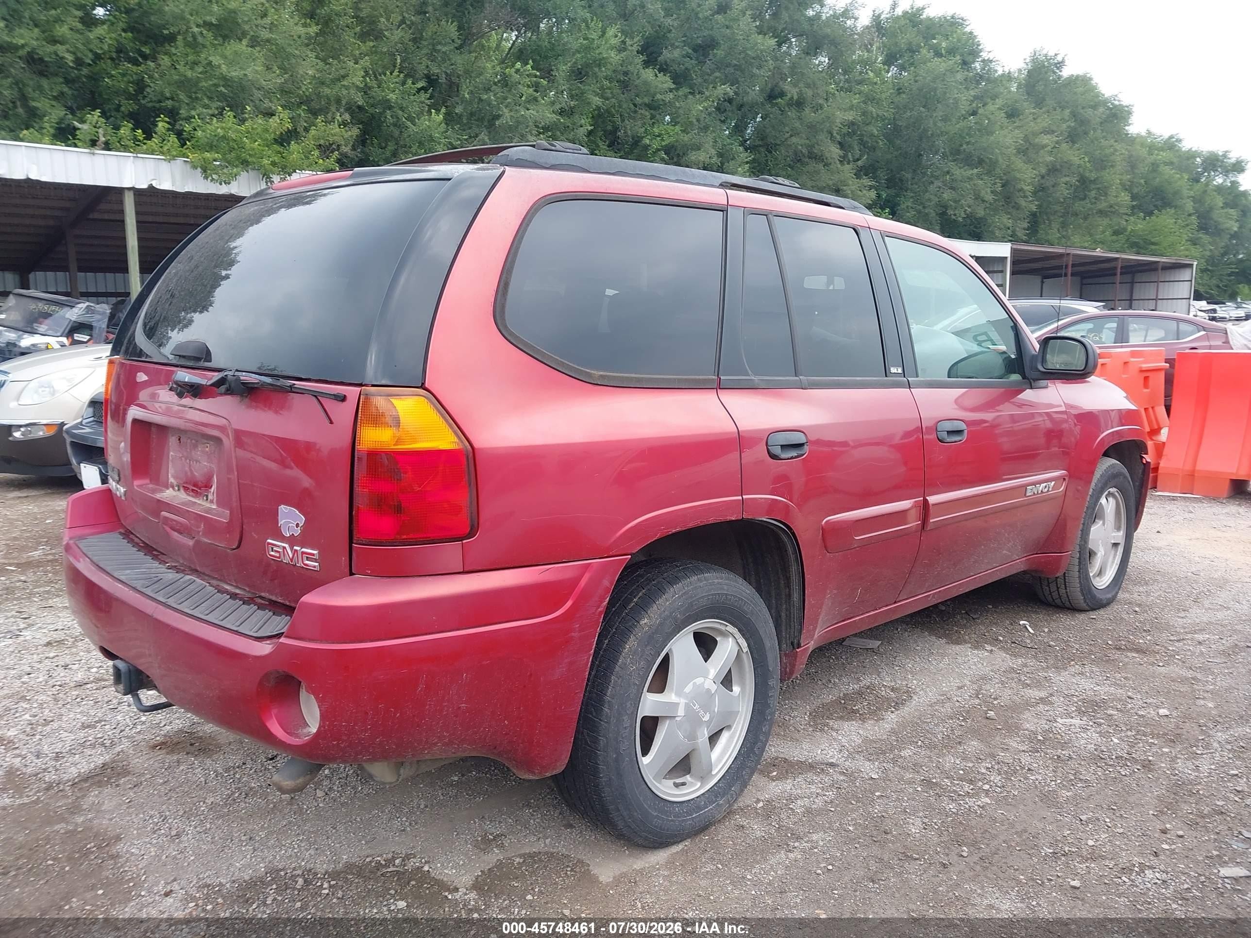 2003 Gmc Envoy Sle Red vin: 1GKDT13S732298667