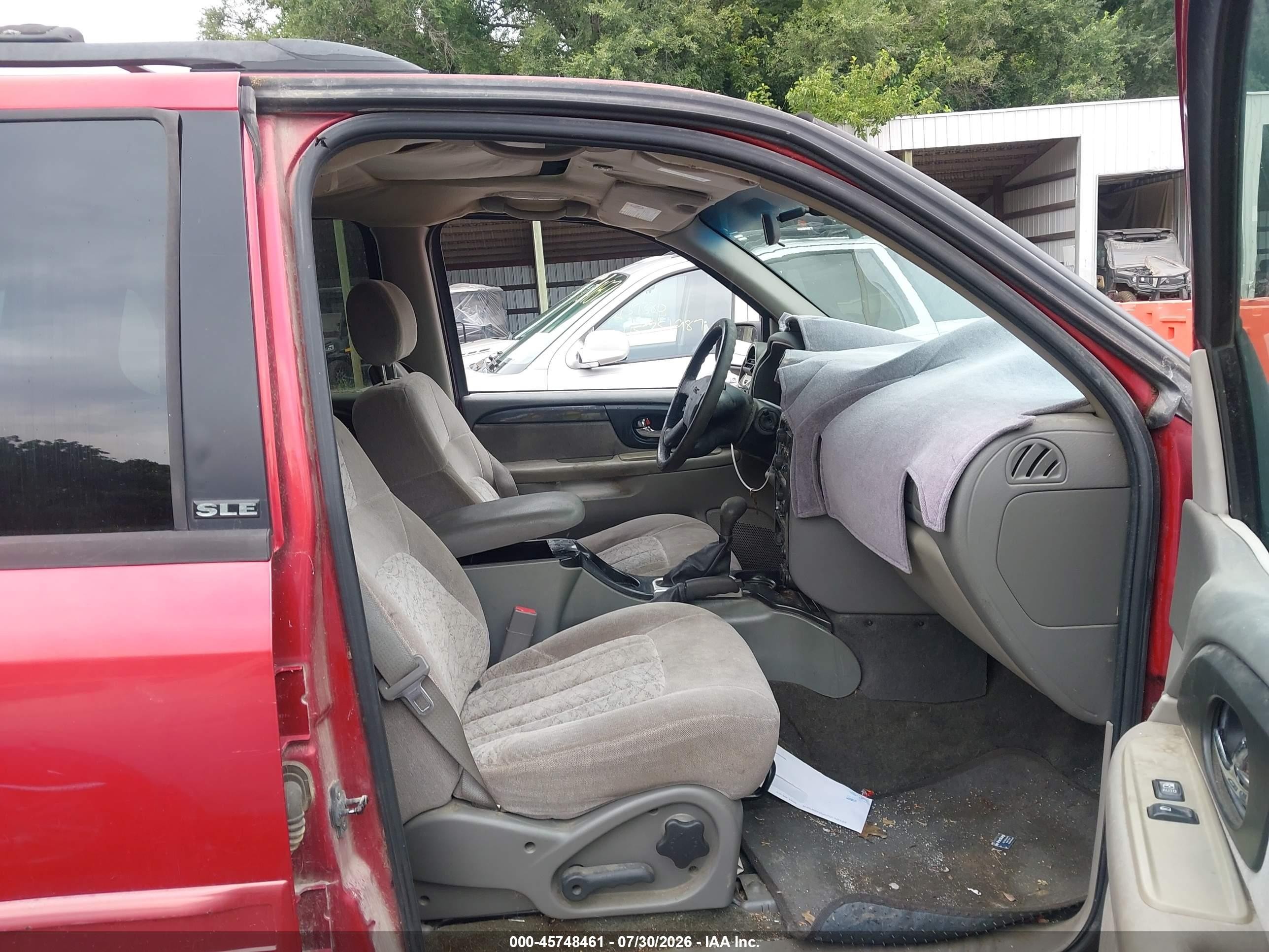 2003 Gmc Envoy Sle Red vin: 1GKDT13S732298667