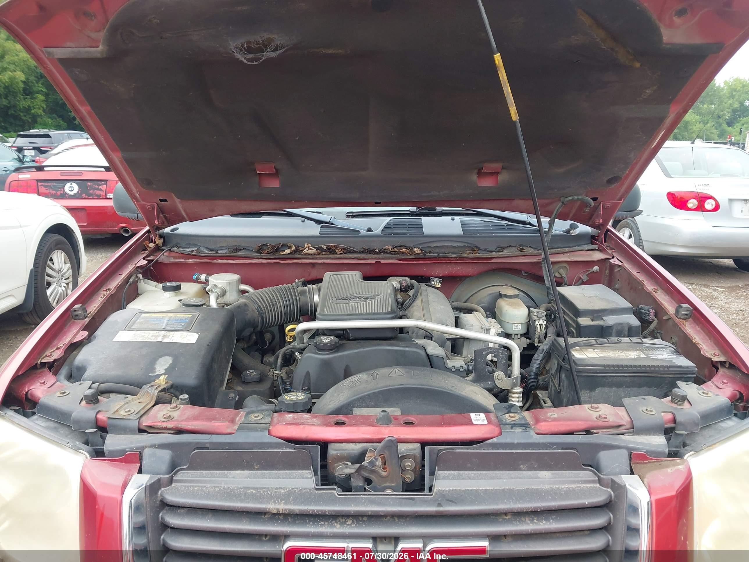 2003 Gmc Envoy Sle Red vin: 1GKDT13S732298667