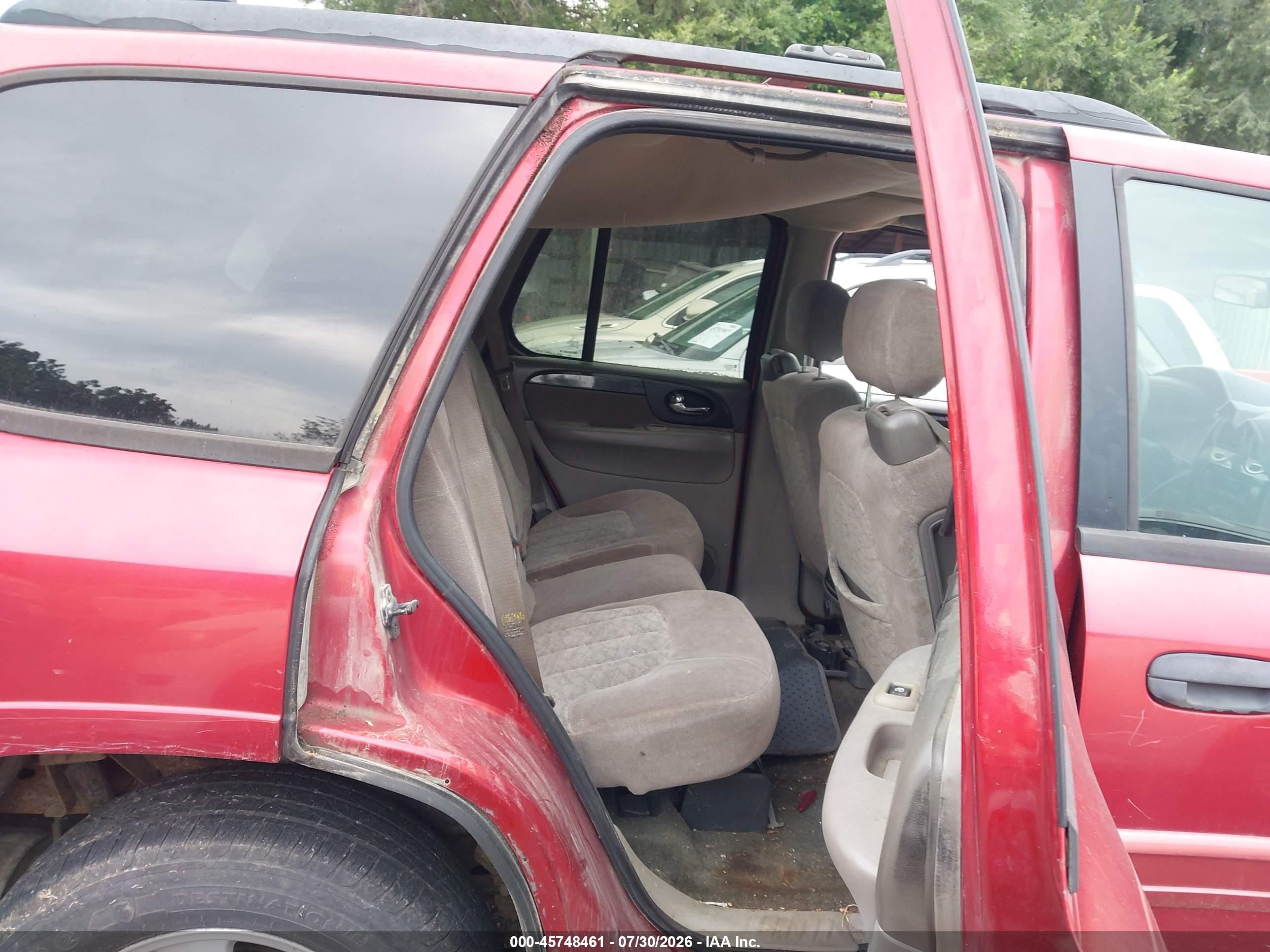 2003 Gmc Envoy Sle Red vin: 1GKDT13S732298667