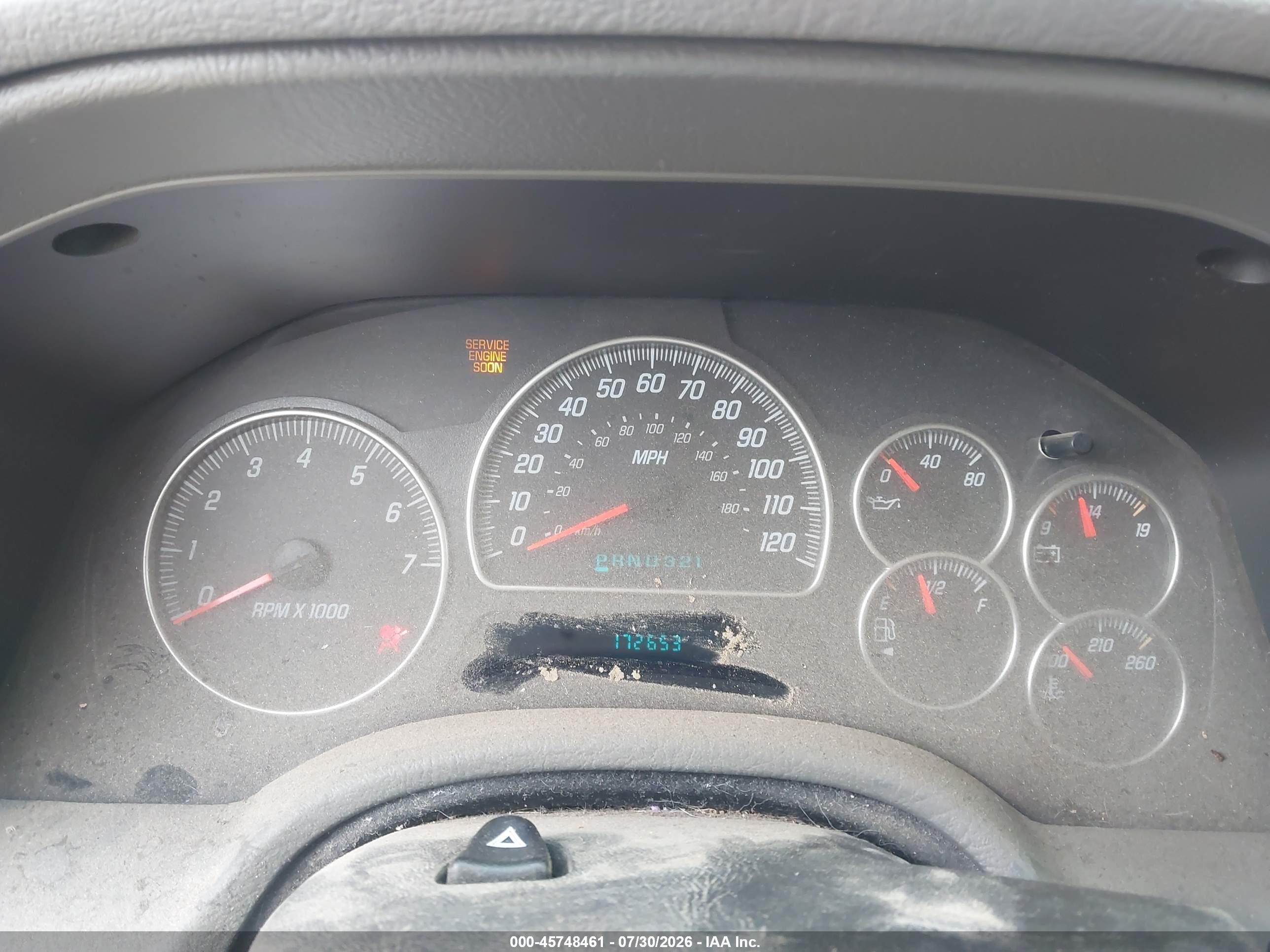 2003 Gmc Envoy Sle Red vin: 1GKDT13S732298667