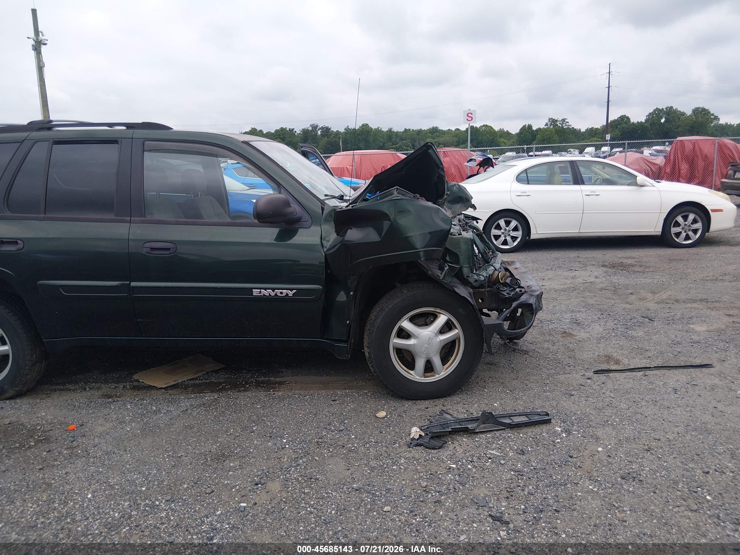 2004 Gmc Envoy Sle Green vin: 1GKDT13S742382795