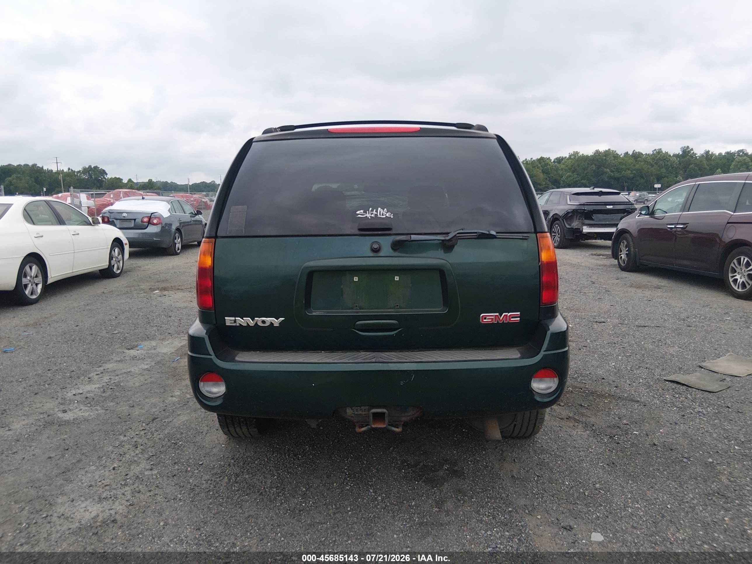 2004 Gmc Envoy Sle Green vin: 1GKDT13S742382795