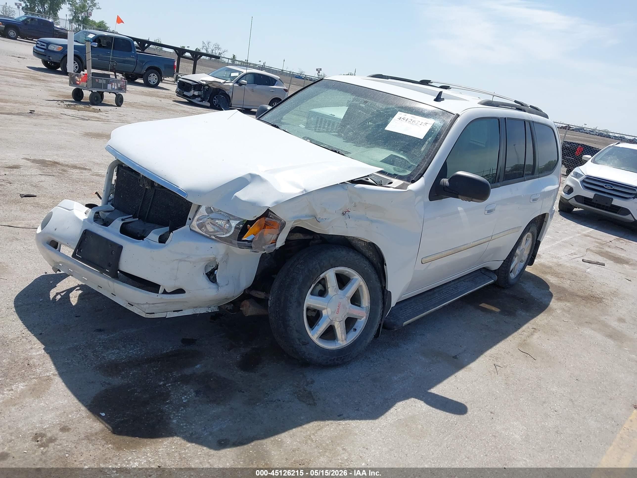 2008 Gmc Envoy Slt White vin: 1GKDT13S782247130