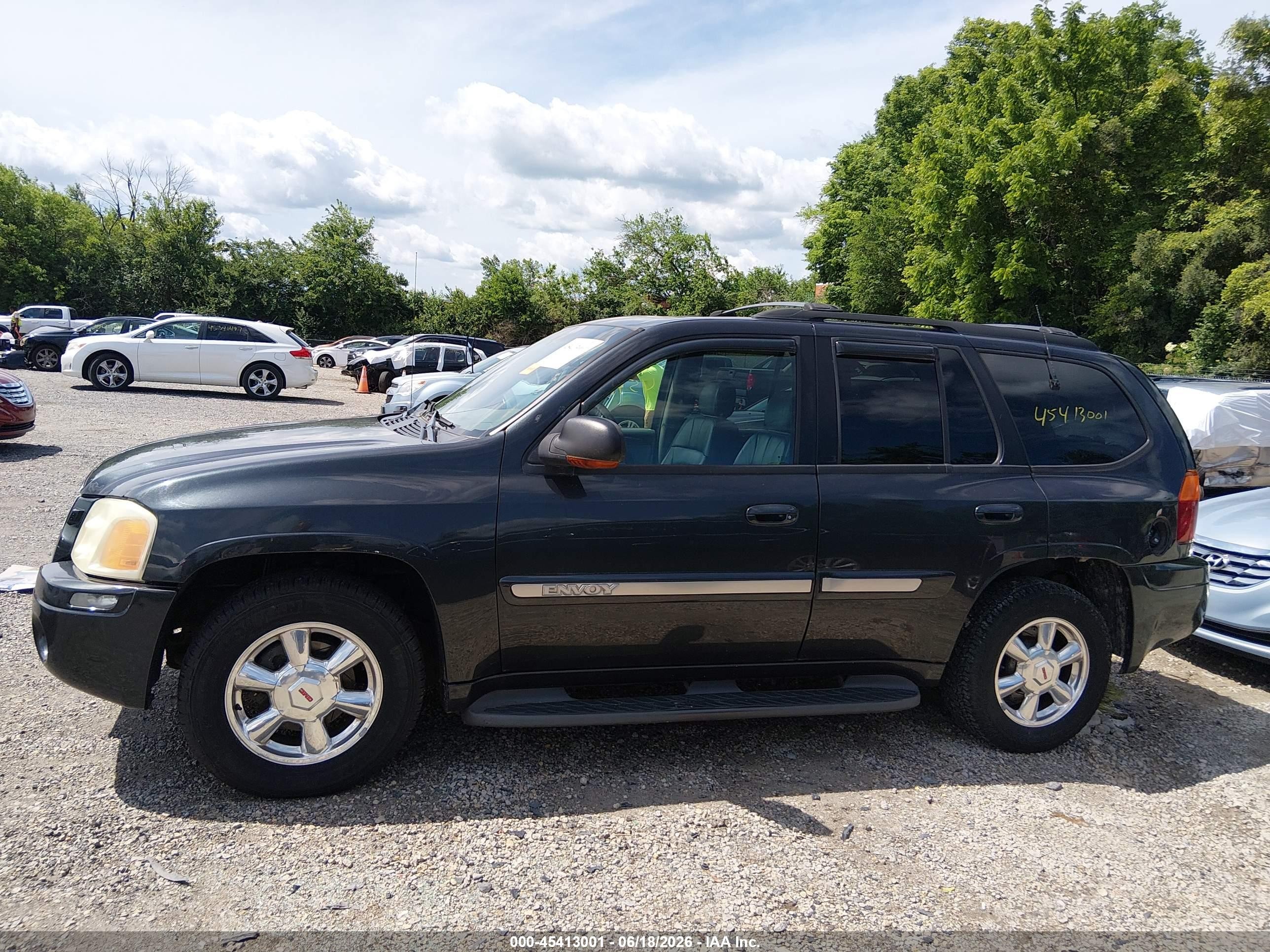 2003 Gmc Envoy Slt Black vin: 1GKDT13S832288696