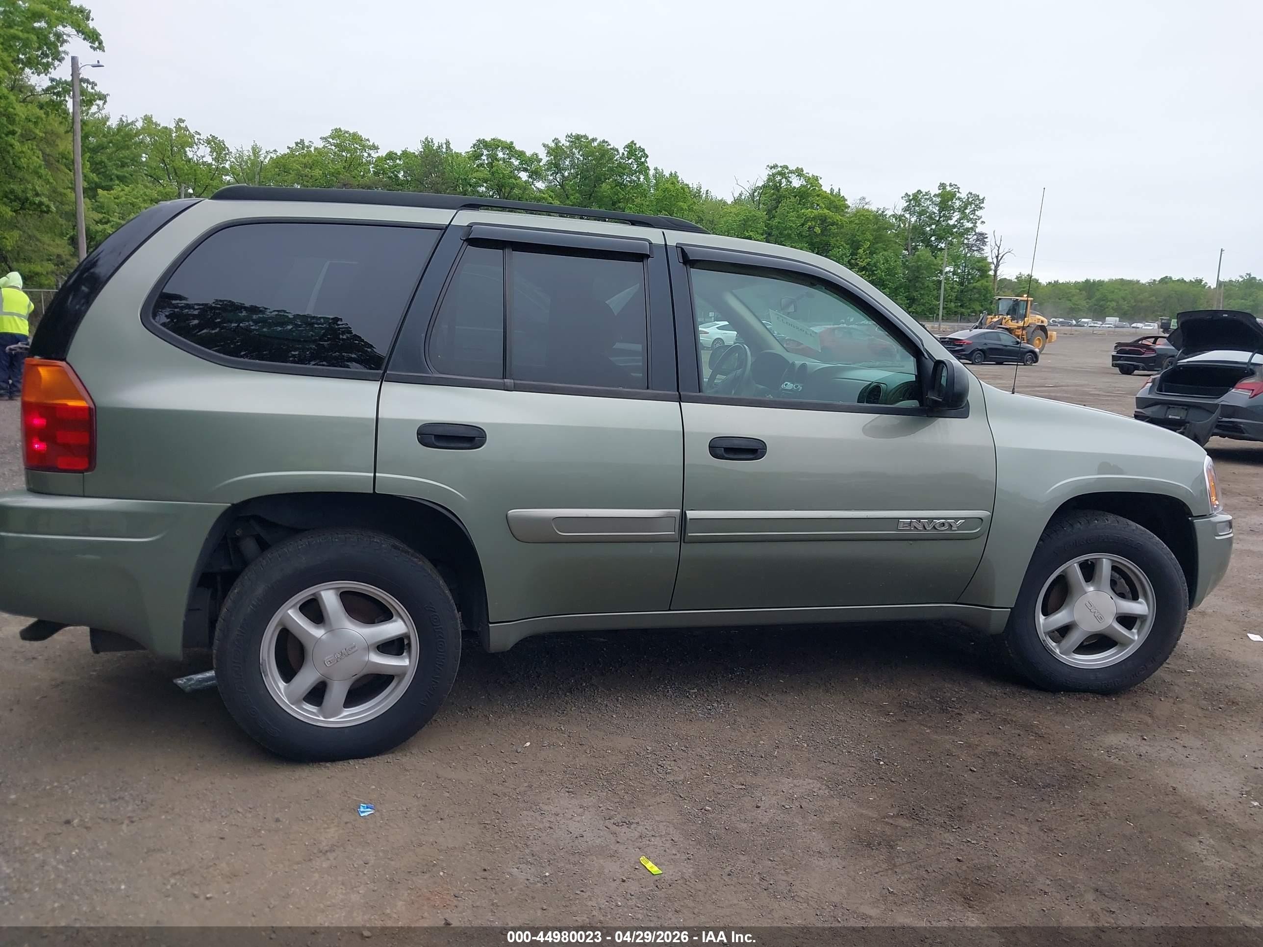 2004 Gmc Envoy Sle Зеленый vin: 1GKDT13S842426545