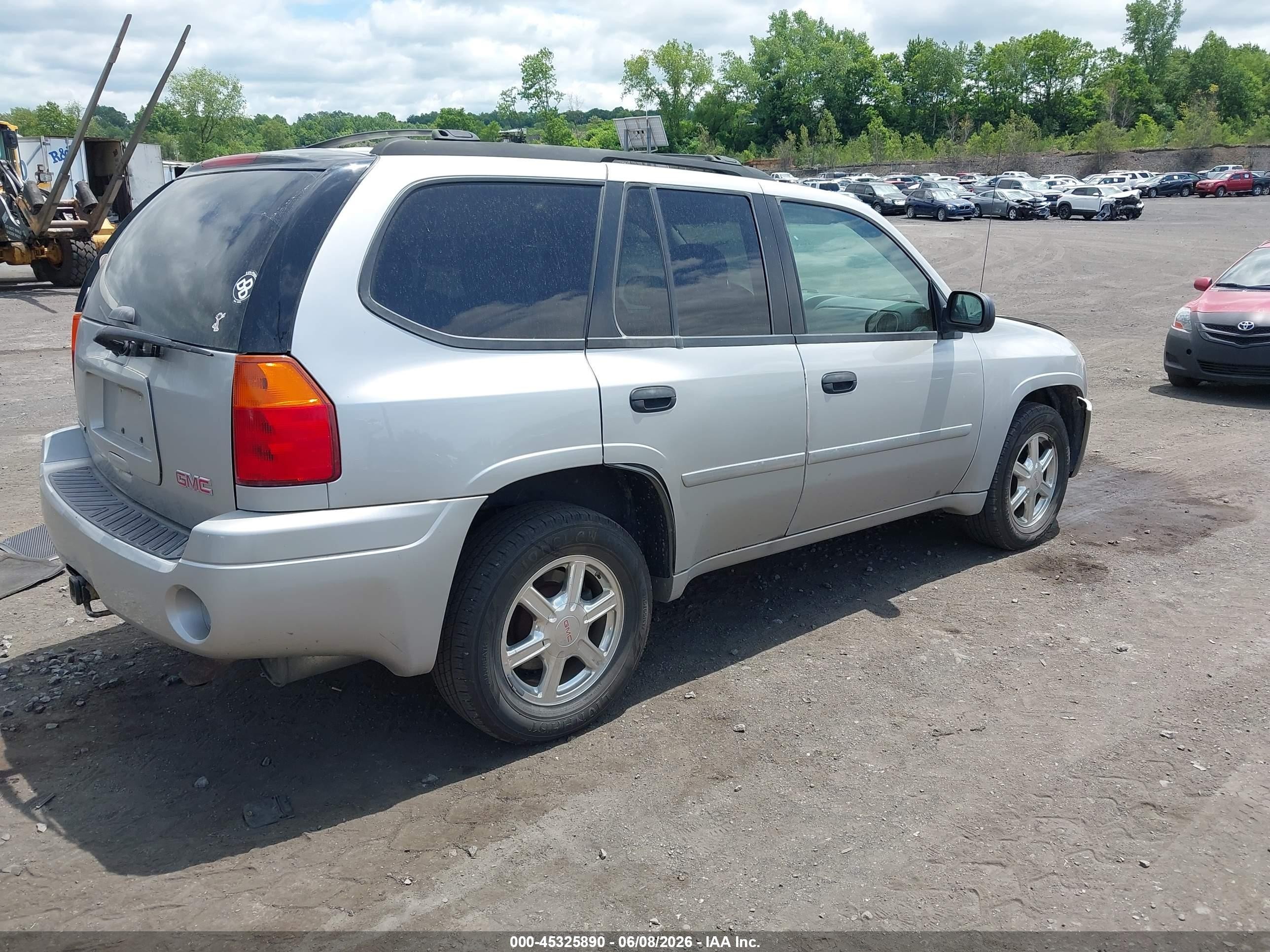 2008 Gmc Envoy Sle Silver vin: 1GKDT13S882169022